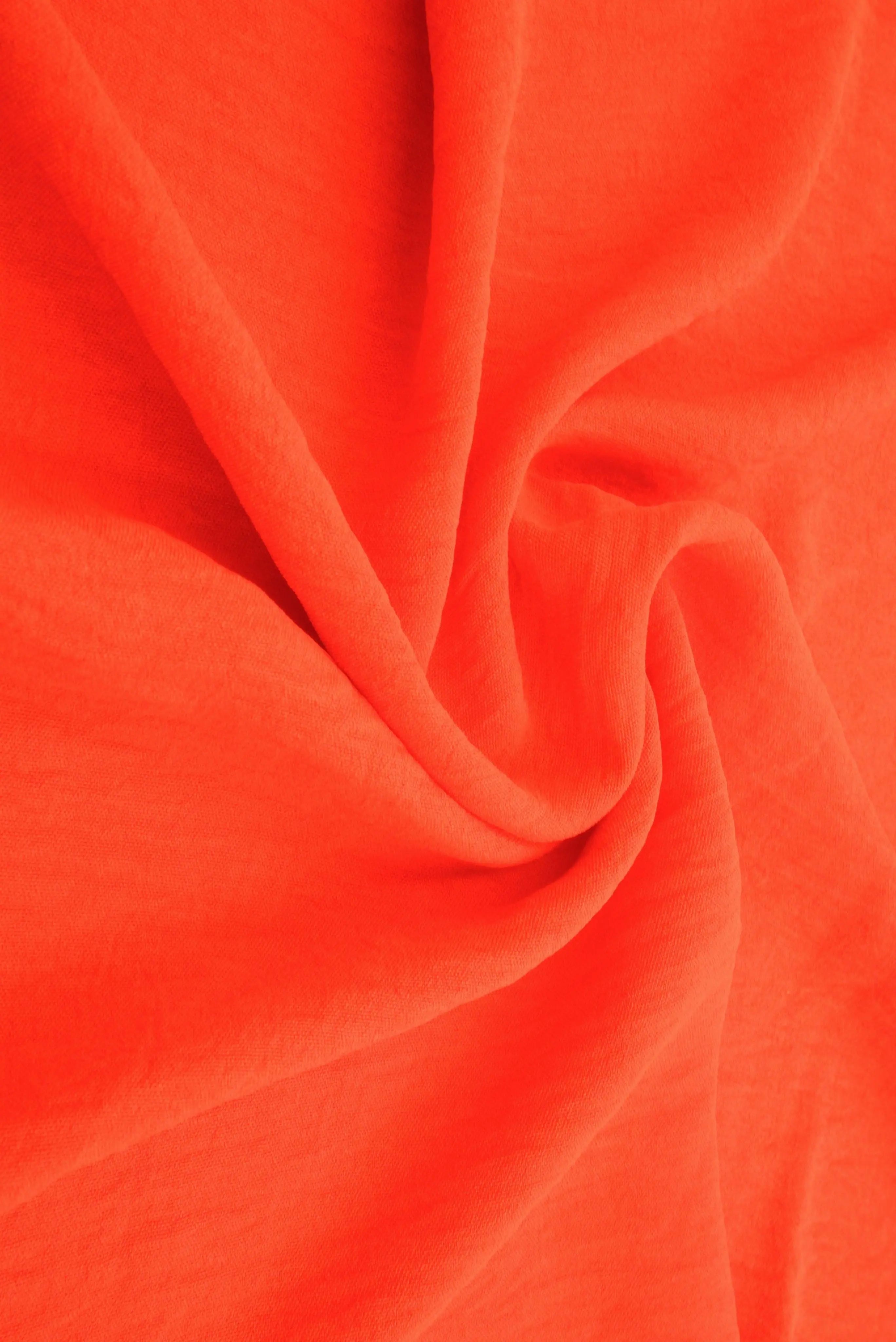 POP4178 ORANGE NEW AIRFLOW BLOUSE BODYSUIT BOTTOMS CAMI CEY DRESS LOUNGEWEAR NO-PRINT ORANGE PANTS POLYESTER SKIRTS SOLID SUBLIMATION TOPS WOVEN