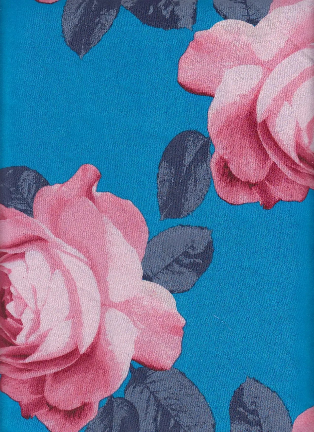 Satin Floral Print Fabric - POP3709-SE61059