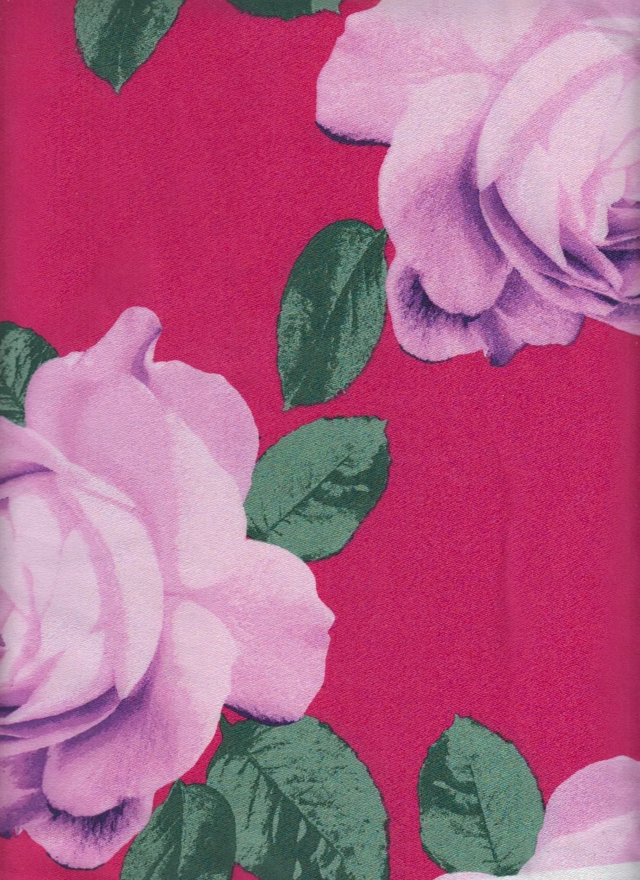 Satin Floral Print Fabric - POP3709-SE61059