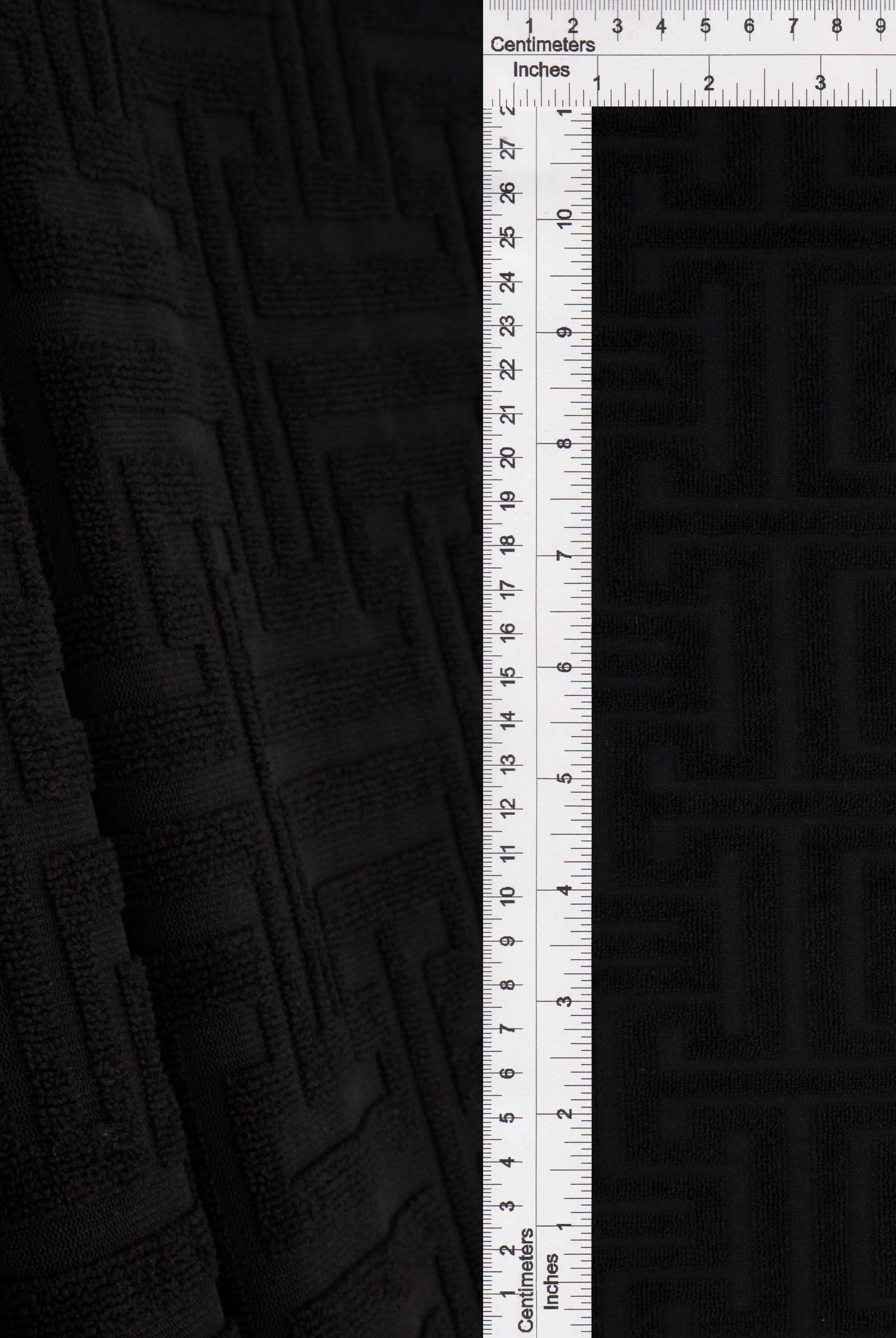 JACQ-4475 BLACK BOTTOMS DRESS GEOMETRIC JACQUARD KNIT LIVERPOOL OUTERWEAR PANTS POLYESTER SKIRTS SOLID SPANDEX STRETCH SWEATER TOPS