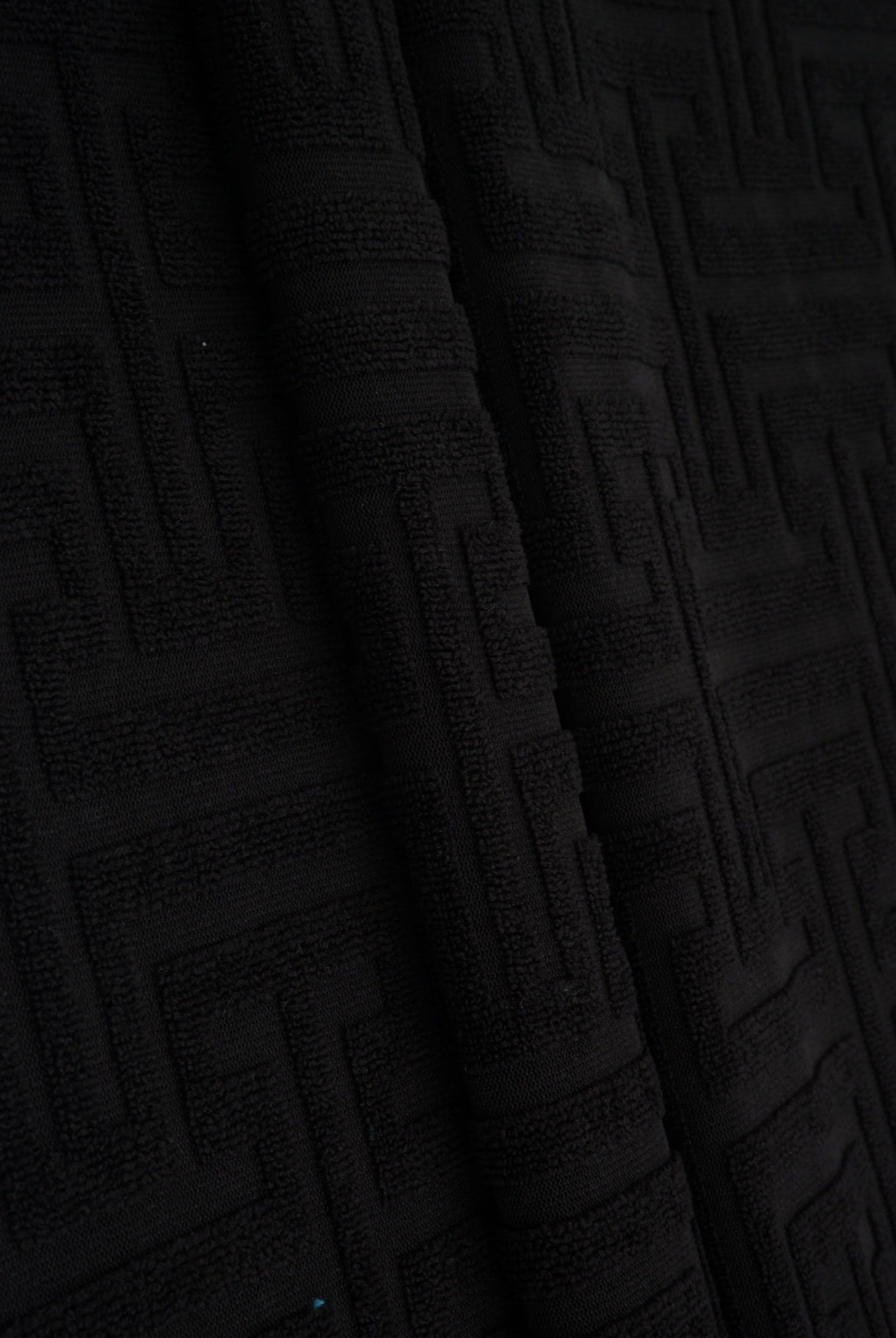 JACQ-4475 BLACK BOTTOMS DRESS GEOMETRIC JACQUARD KNIT LIVERPOOL OUTERWEAR PANTS POLYESTER SKIRTS SOLID SPANDEX STRETCH SWEATER TOPS