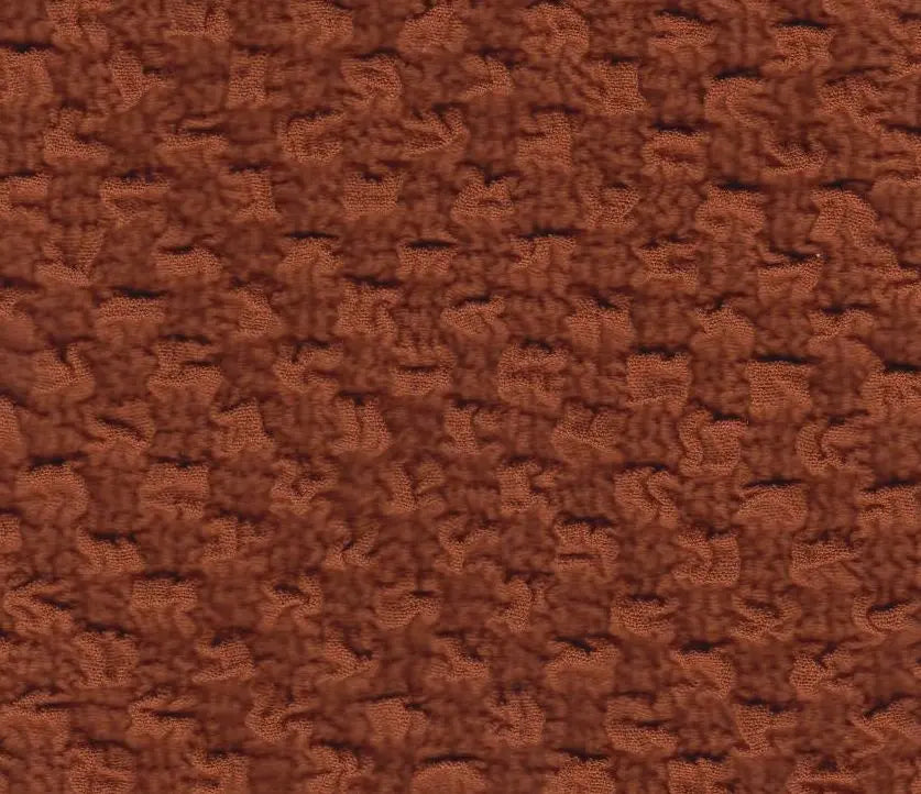 JACQ-4477 RUST BOTTOMS DRESS GEOMETRIC JACQUARD KNIT LIVERPOOL NO-PRINT OUTERWEAR PANTS POLYESTER RUST SKIRTS SOLID SPANDEX STRETCH SWEATER TOPS