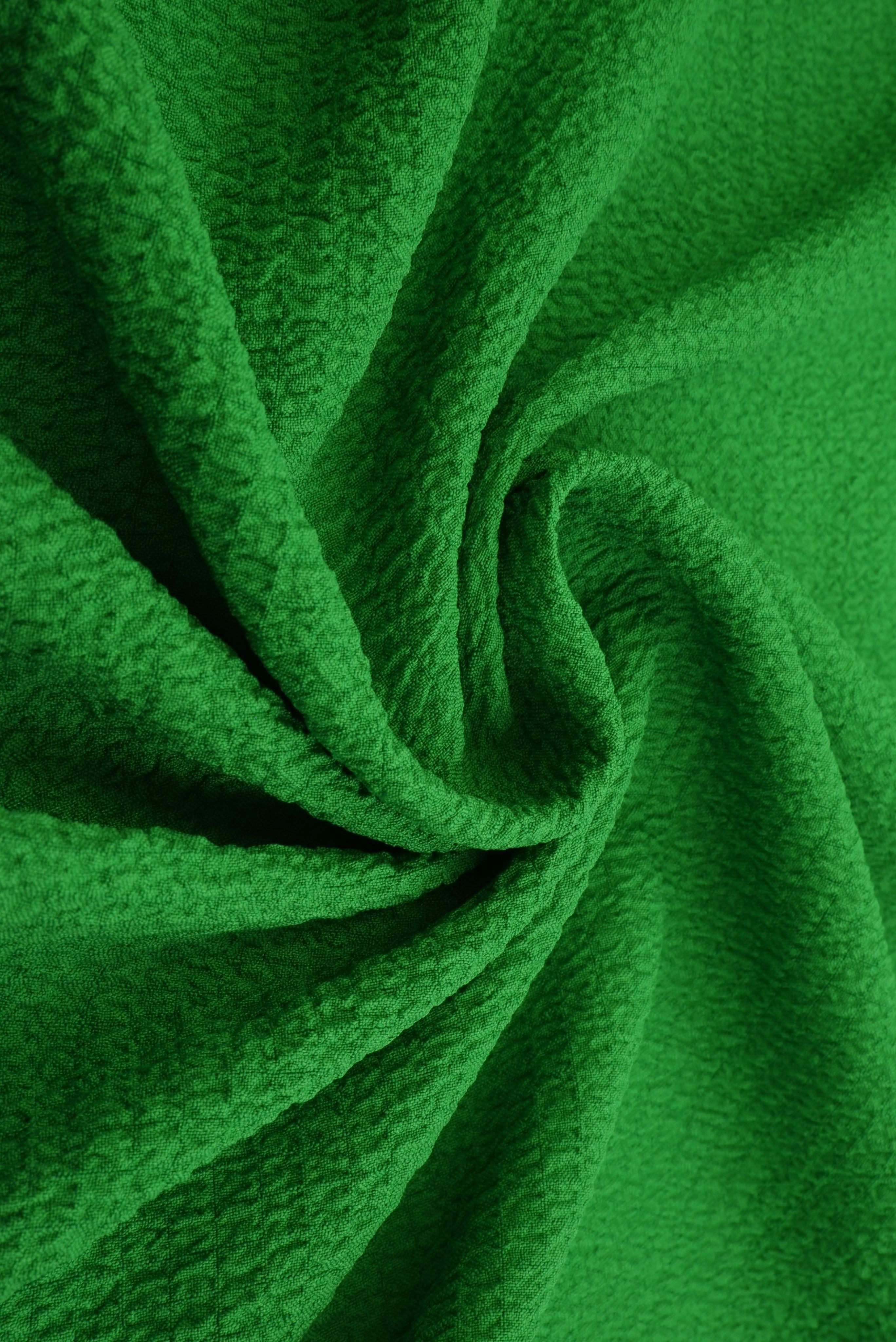 POP4458 GREEN KELLY BLOUSE BODYSUIT BOTTOMS CAMI DRESS JACQUARD NO-PRINT NON STRETCH PANTS POLYESTER SKIRTS SOLID SPANDEX TOPS TUNICS WOVEN