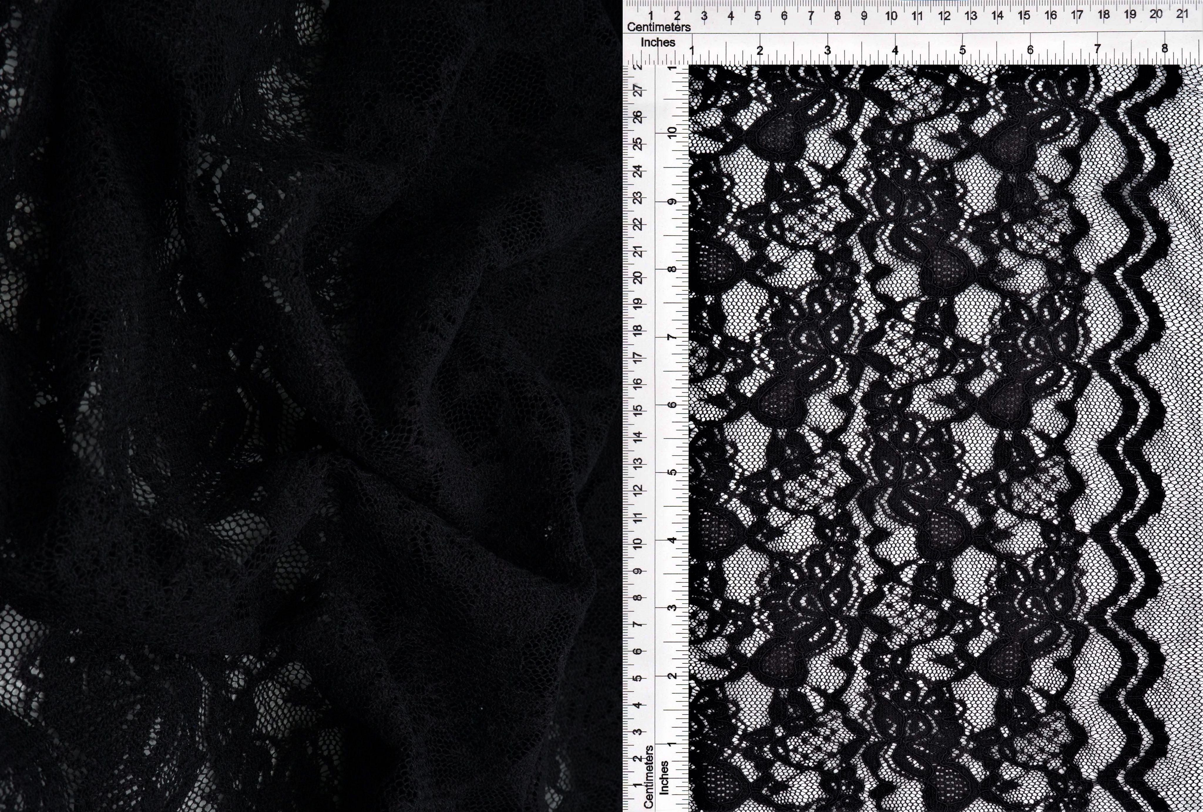 LACE4478 BLACK BLOUSE BODYSUIT BOTTOMS CAMI DRESS FLORAL LACE LOUNGEWEAR POLYESTER SOLID SPANDEX T-SHIRT TOPS TUNICS