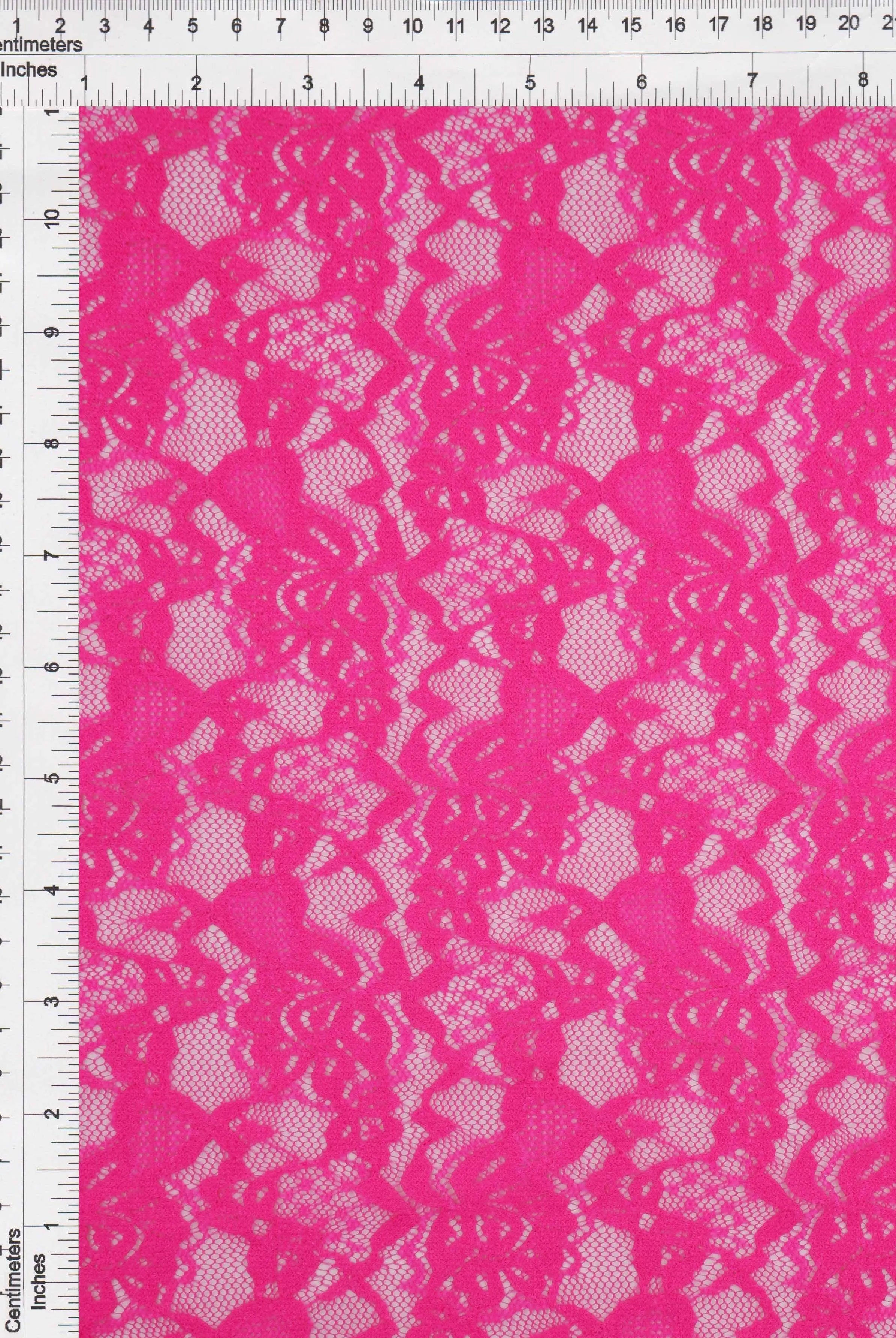 LACE4478 FUCHSIA BLOUSE BODYSUIT BOTTOMS CAMI DRESS FLORAL LACE LOUNGEWEAR POLYESTER SOLID SPANDEX T-SHIRT TOPS TUNICS