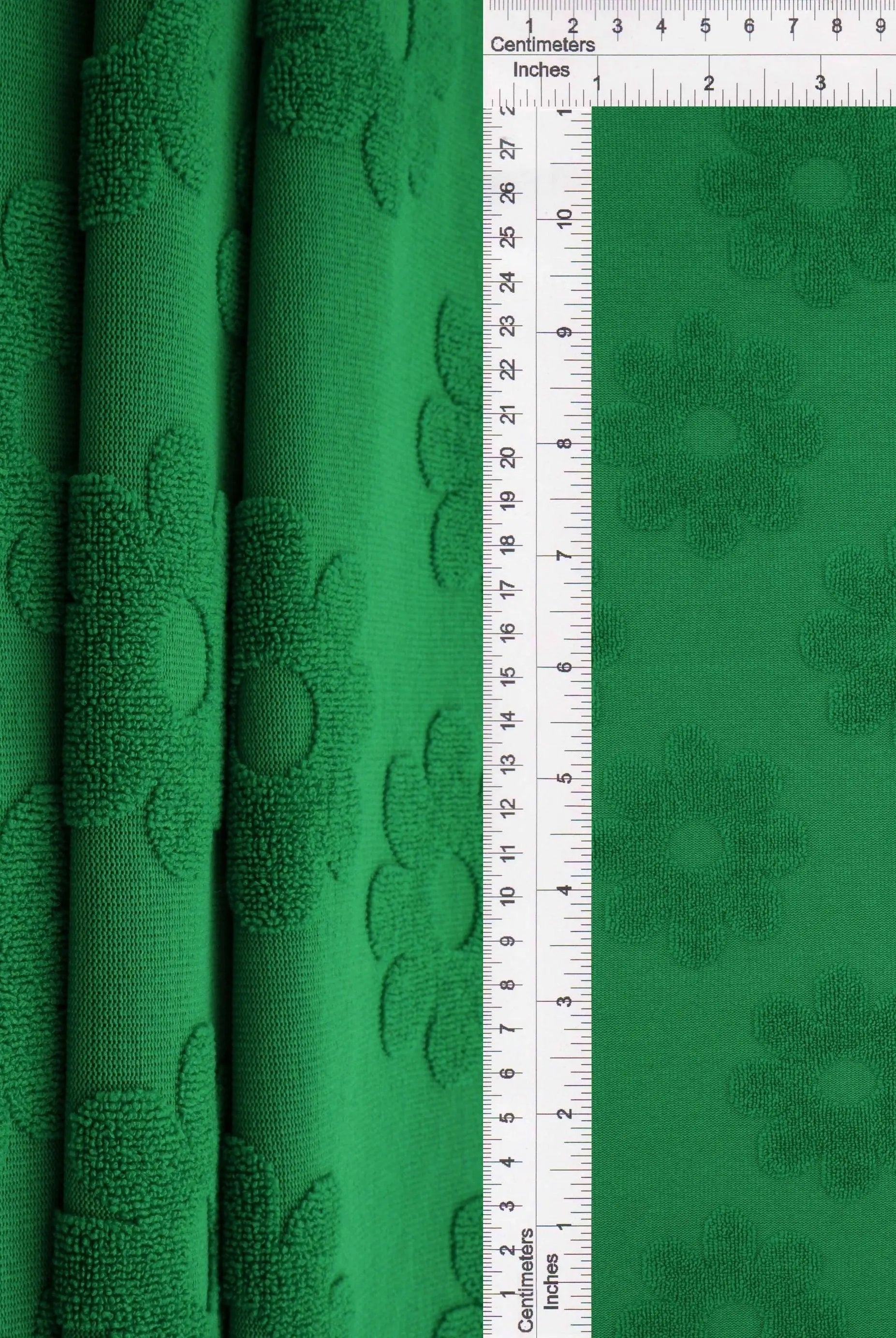 JACQ-4480 GREEN BOTTOMS DAISY FLOWER DRESS GEOMETRIC GREEN JACQUARD KNIT LIVERPOOL OUTERWEAR PANTS POLYESTER SKIRTS SOLID SPANDEX STRETCH SWEATER TOPS