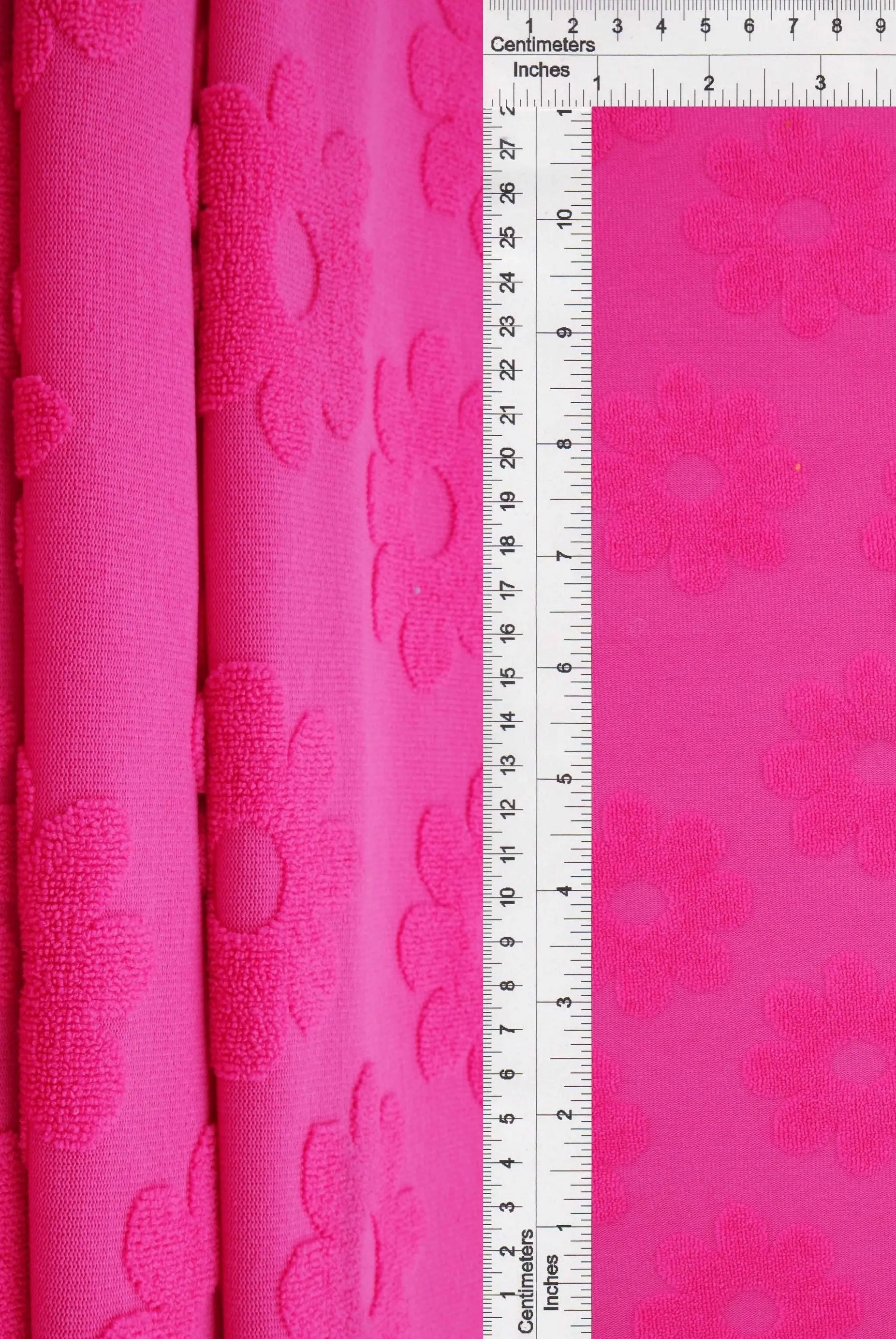 JACQ-4480 FUCHSIA BOTTOMS DAISY FLOWER DRESS GEOMETRIC JACQUARD KNIT LIVERPOOL OUTERWEAR PANTS POLYESTER SKIRTS SOLID SPANDEX STRETCH SWEATER TOPS