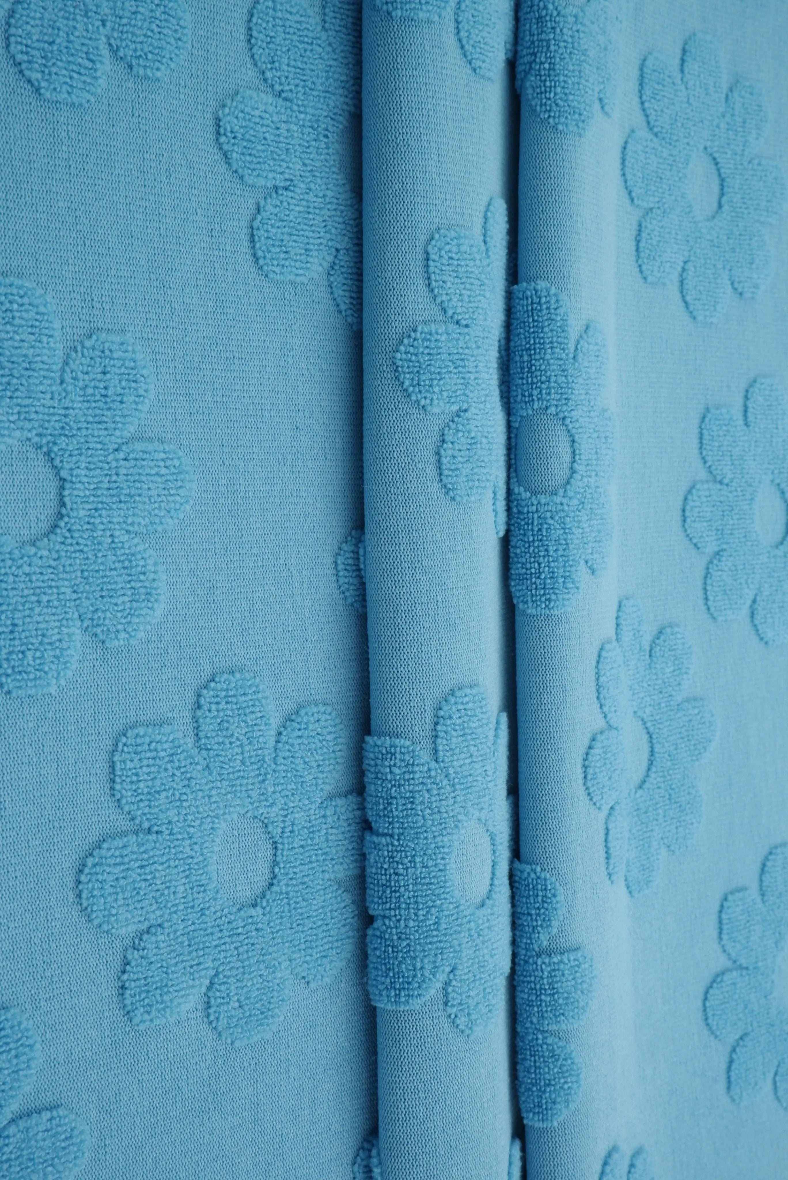 JACQ-4480 AQUA BLUE BLUE BOTTOMS DAISY FLOWER DRESS GEOMETRIC JACQUARD KNIT LIVERPOOL OUTERWEAR PANTS POLYESTER SKIRTS SOLID SPANDEX STRETCH SWEATER TOPS