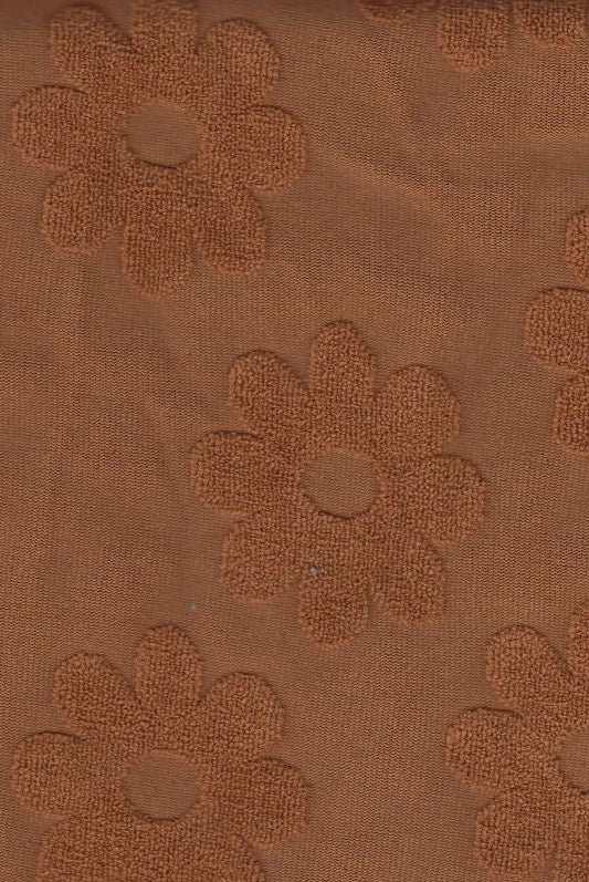 JACQ-4480 CARAMEL BOTTOMS BROWN DAISY FLOWER DRESS GEOMETRIC JACQUARD KNIT LIVERPOOL OUTERWEAR PANTS POLYESTER SKIRTS SOLID SPANDEX STRETCH SWEATER TOPS