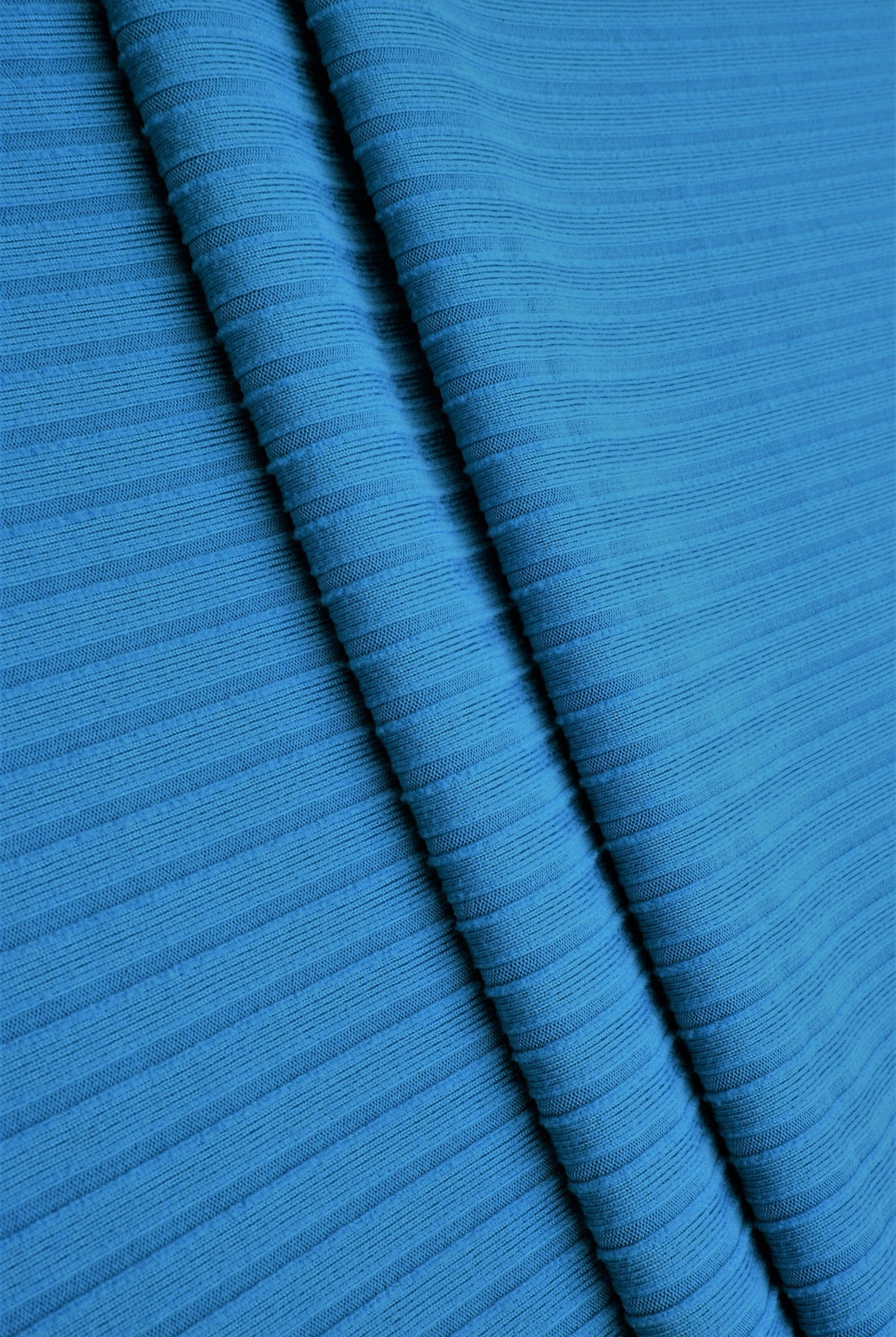 Rib Solid Stretch Knit Fabric - KNT4135