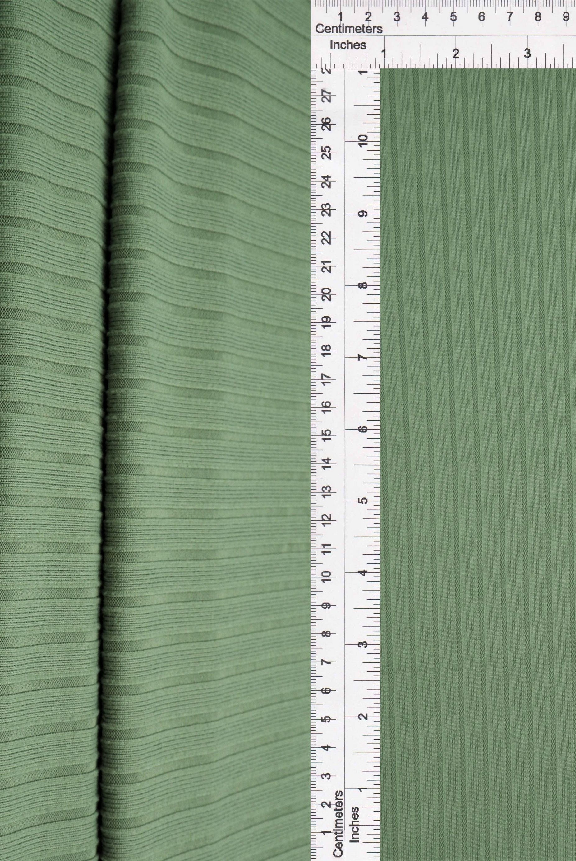 Rib Solid Stretch Knit Fabric - KNT4135