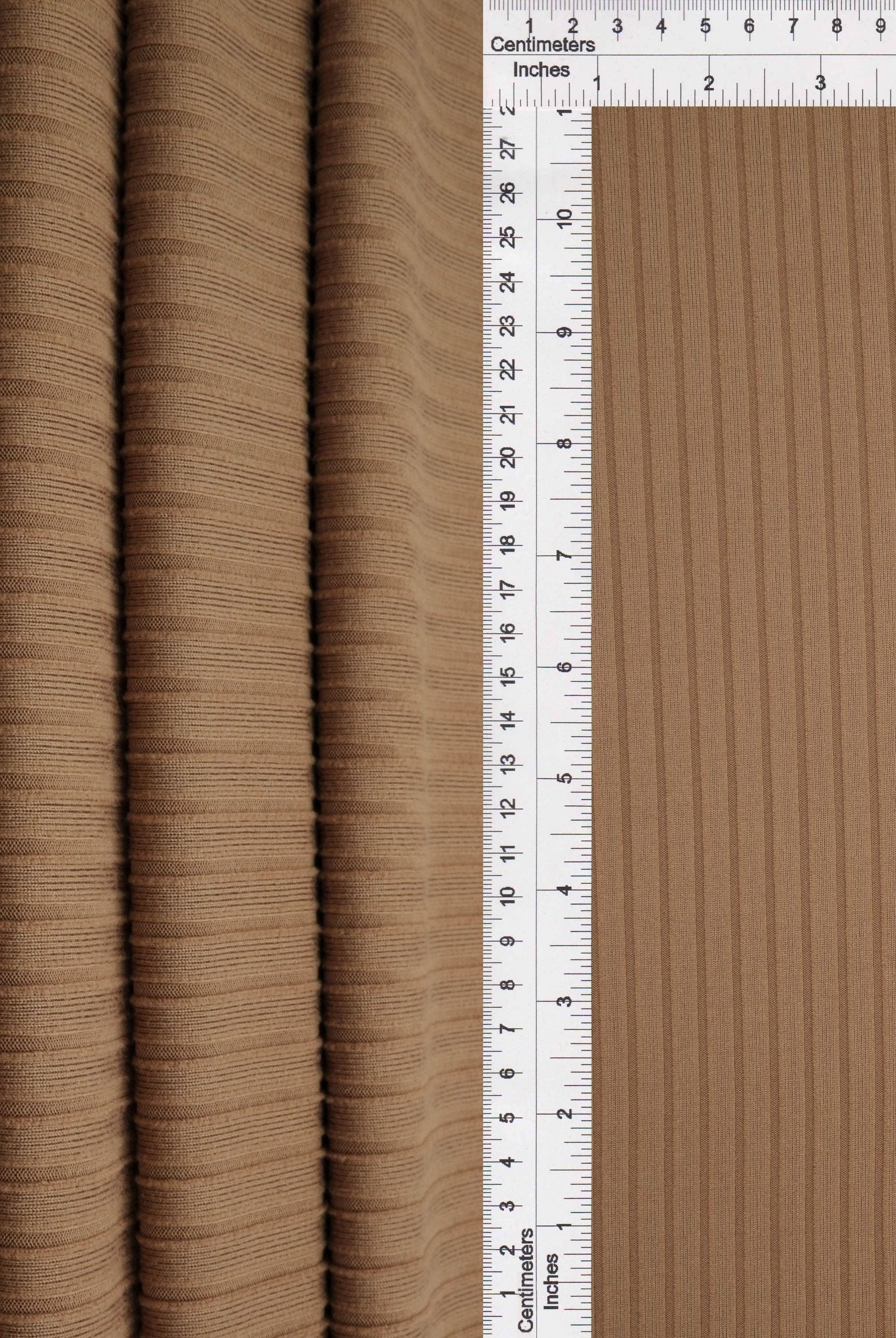 Rib Solid Stretch Knit Fabric - KNT4135