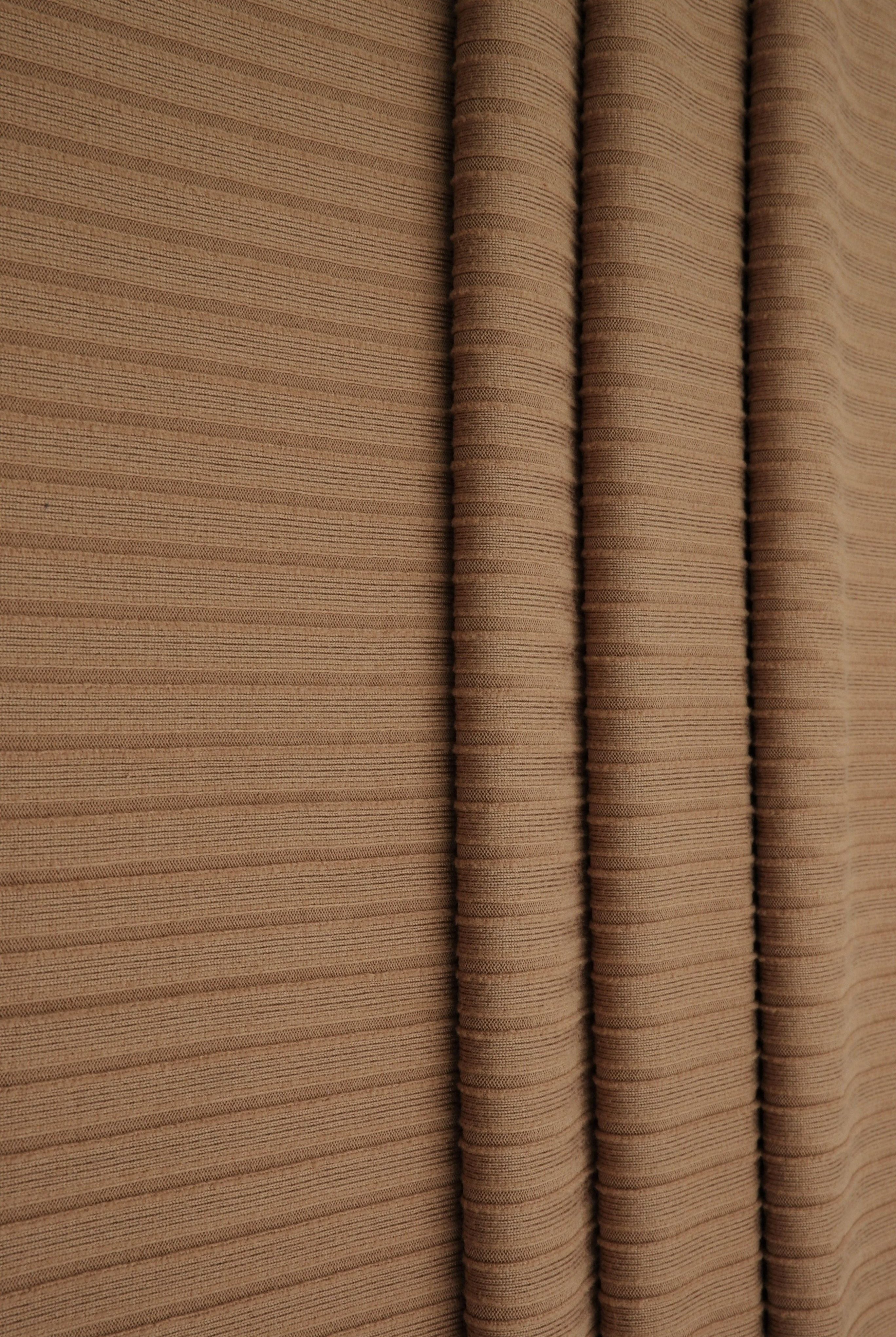 Rib Solid Stretch Knit Fabric - KNT4135