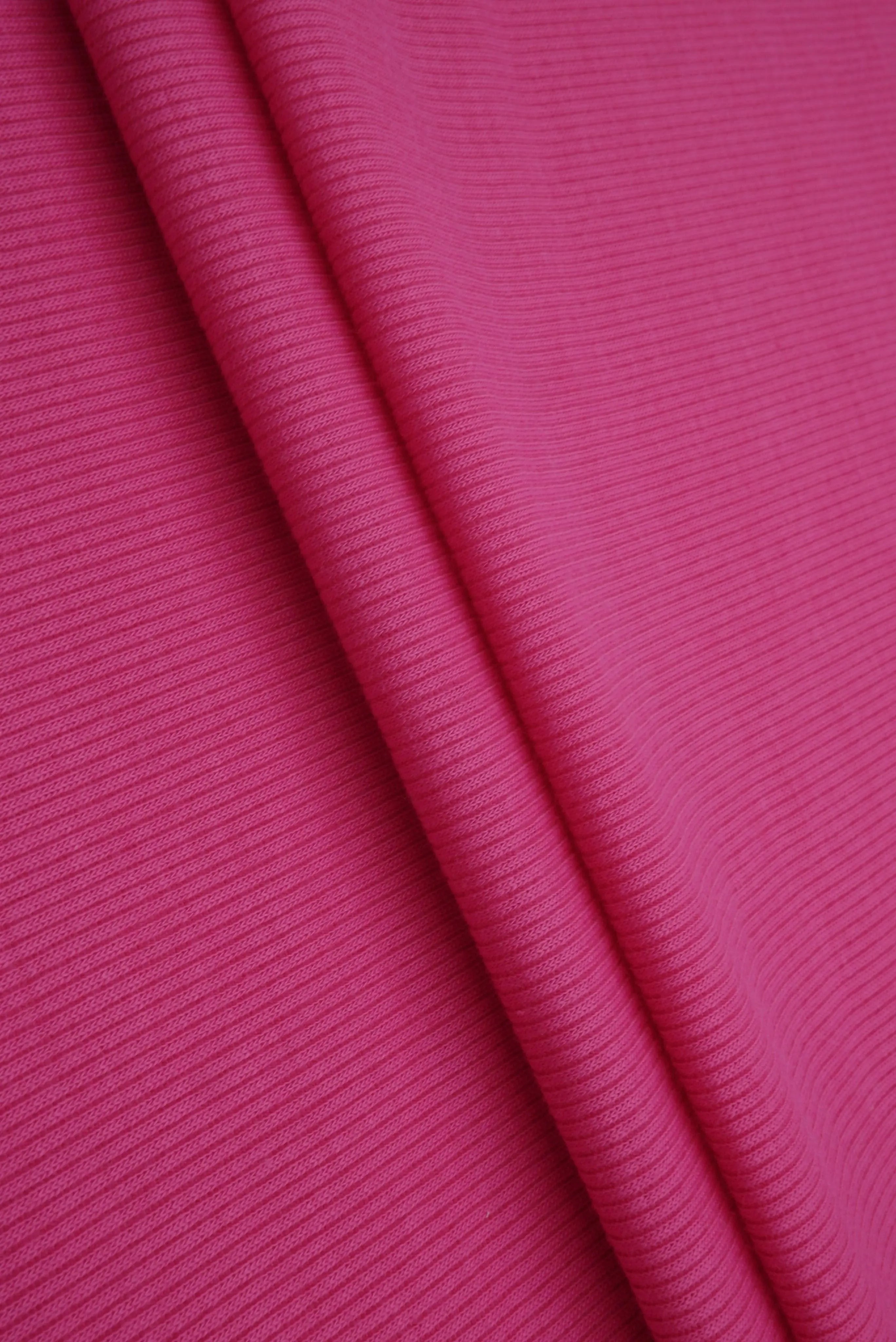 Rib Solid Stretch Knit Fabric - KNT3895