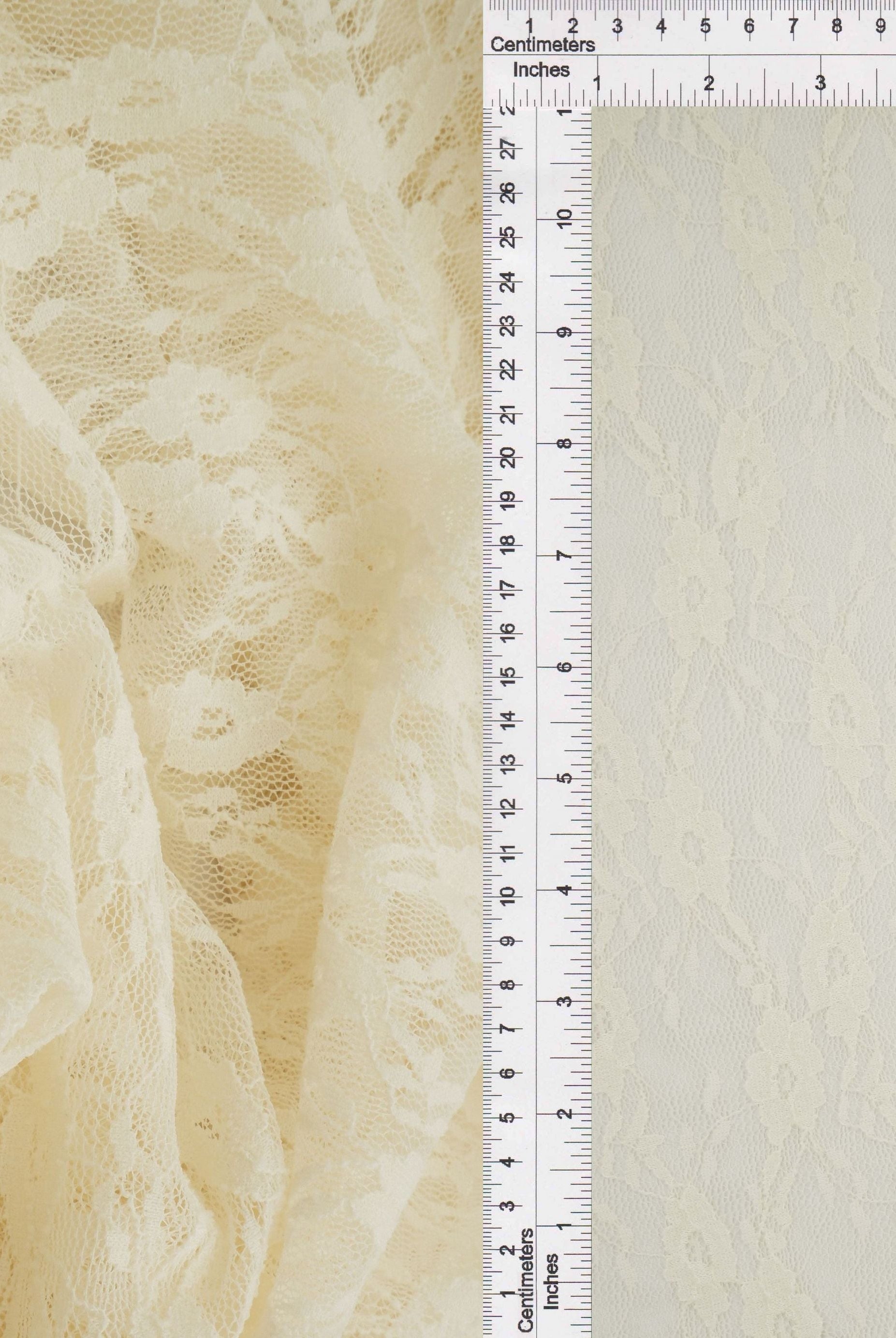 Floral Stretch Lace Fabric - LACE-4481