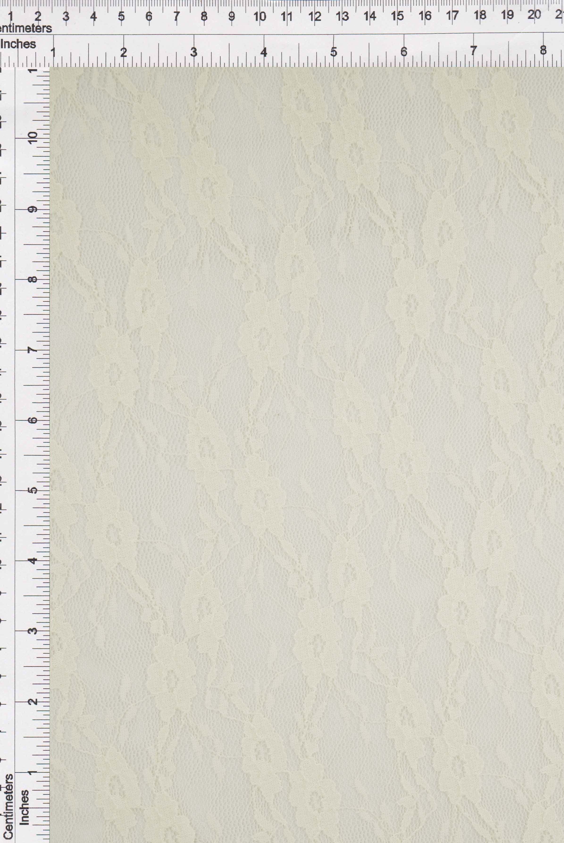 Floral Stretch Lace Fabric - LACE-4481