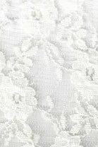 LACE-4481 IVORY BLACK BLOUSE BODYSUIT DRESS FLORAL LACE LOUNGEWEAR NO-PRINT NYLON SOLID SPANDEX T-SHIRT TOPS TUNICS WHITE