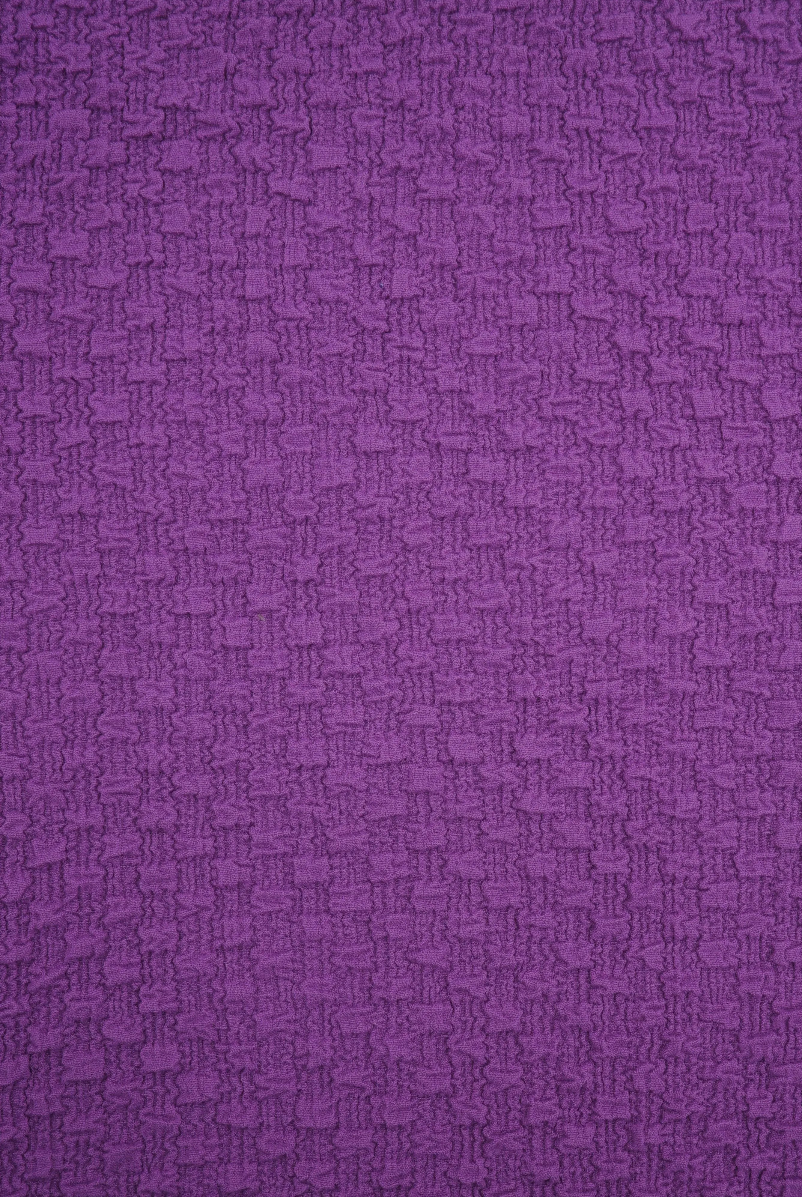 JACQ-4477 VIOLET BOTTOMS DRESS GEOMETRIC JACQUARD KNIT LIVERPOOL NO-PRINT OUTERWEAR PANTS POLYESTER SKIRTS SOLID SPANDEX STRETCH SWEATER TOPS VIOLET