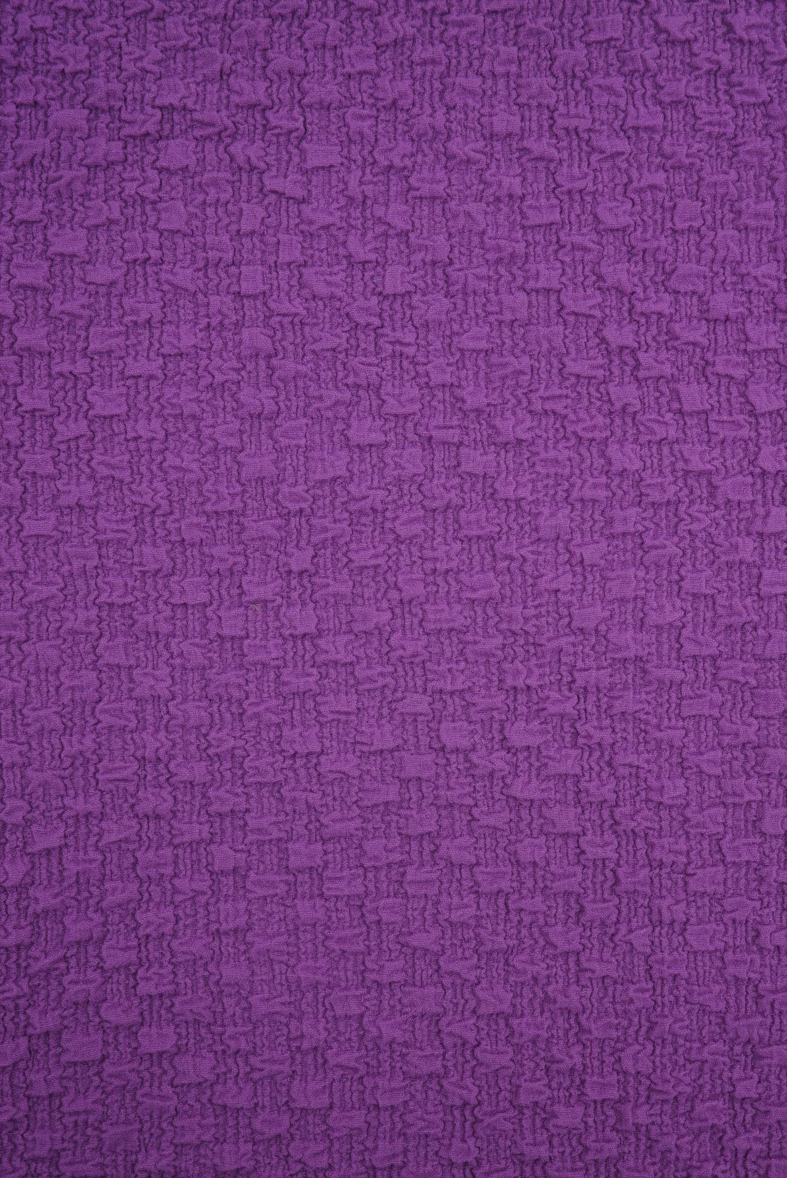 JACQ-4477 VIOLET BOTTOMS DRESS GEOMETRIC JACQUARD KNIT LIVERPOOL NO-PRINT OUTERWEAR PANTS POLYESTER SKIRTS SOLID SPANDEX STRETCH SWEATER TOPS VIOLET