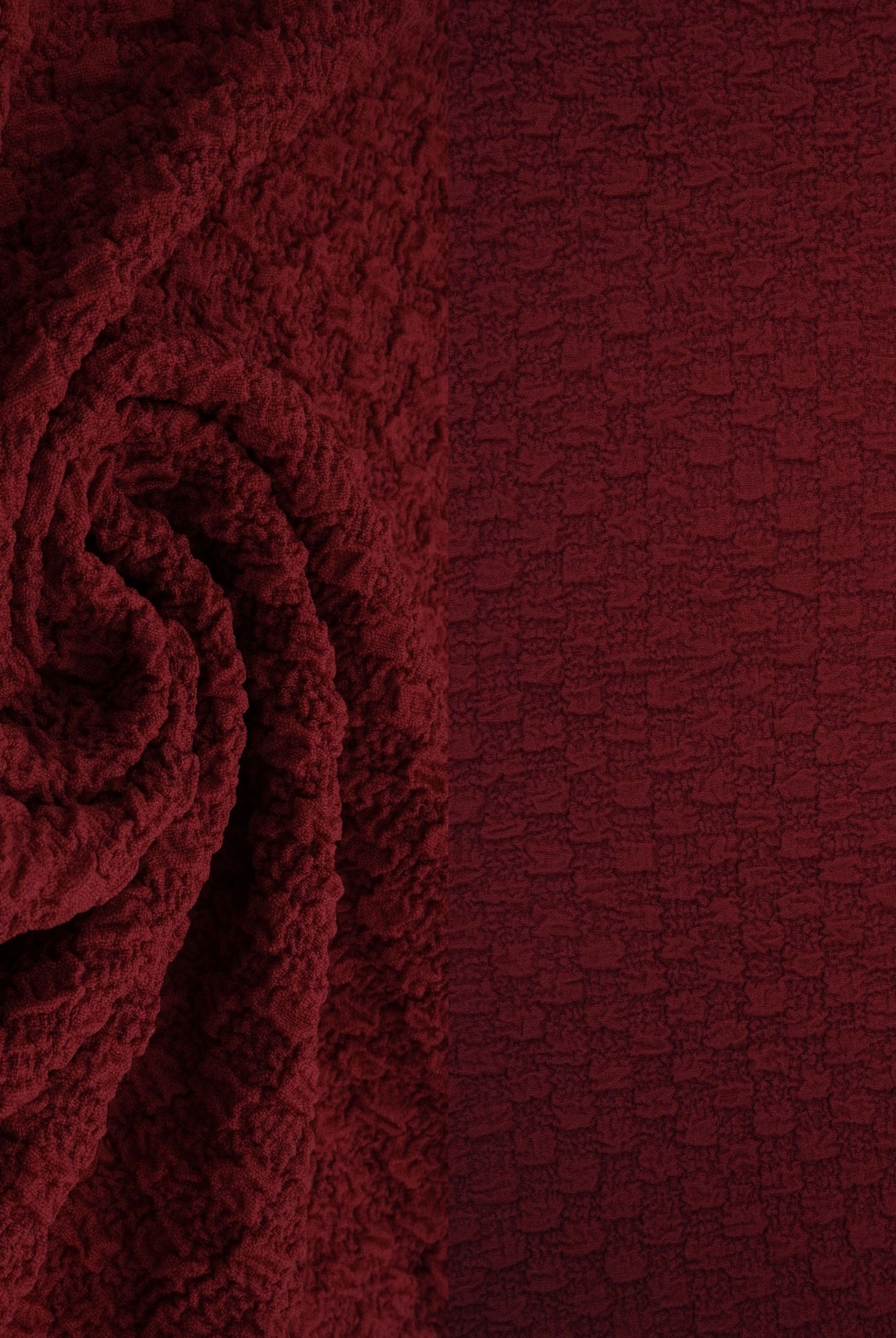 JACQ-4477 RED SPICE BOTTOMS DRESS GEOMETRIC JACQUARD KNIT LIVERPOOL NO-PRINT OUTERWEAR PANTS SKIRTS SOLID STRETCH SWEATER TOPS