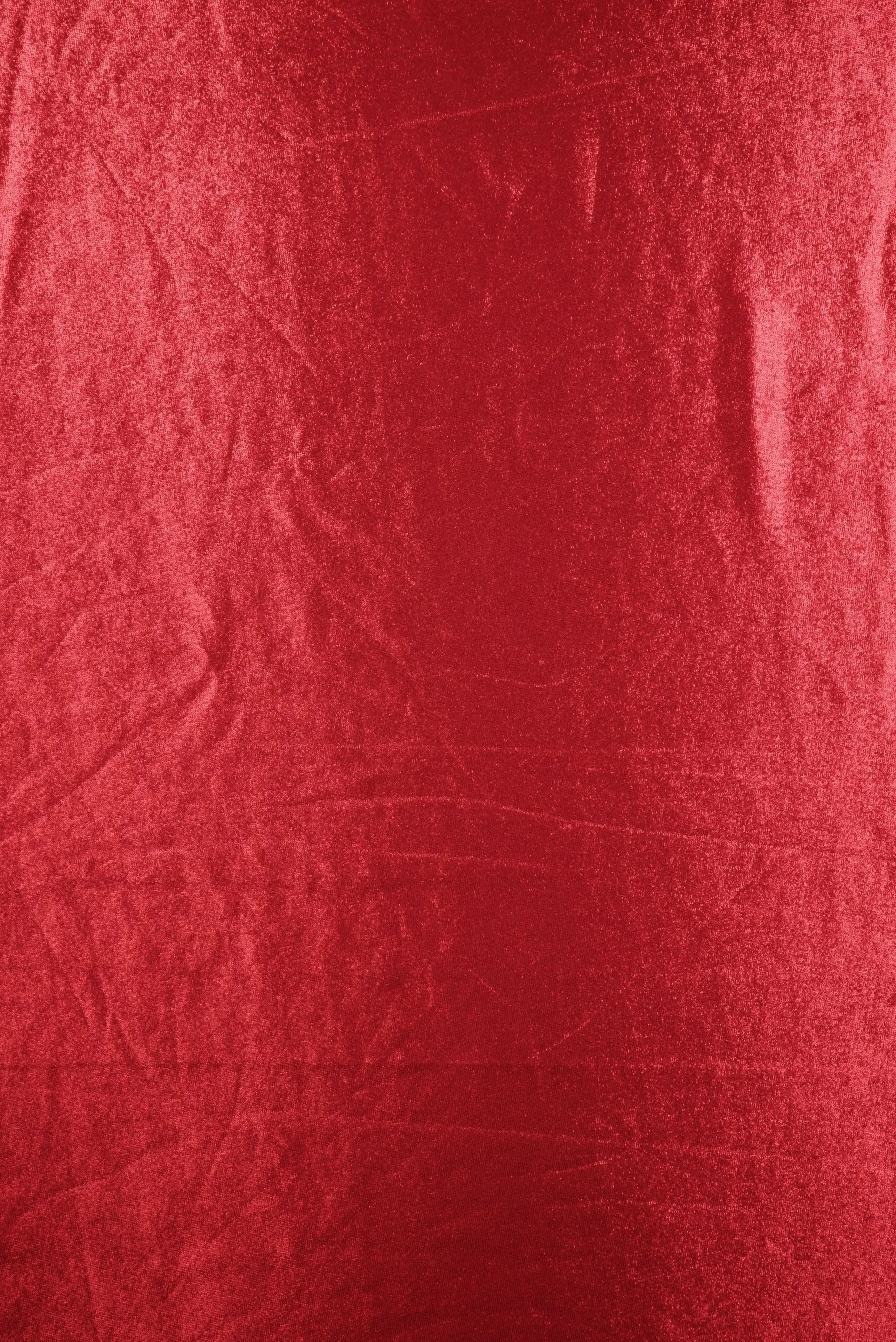 KNT4485 RED FDY FOIL KNIT STRETCH