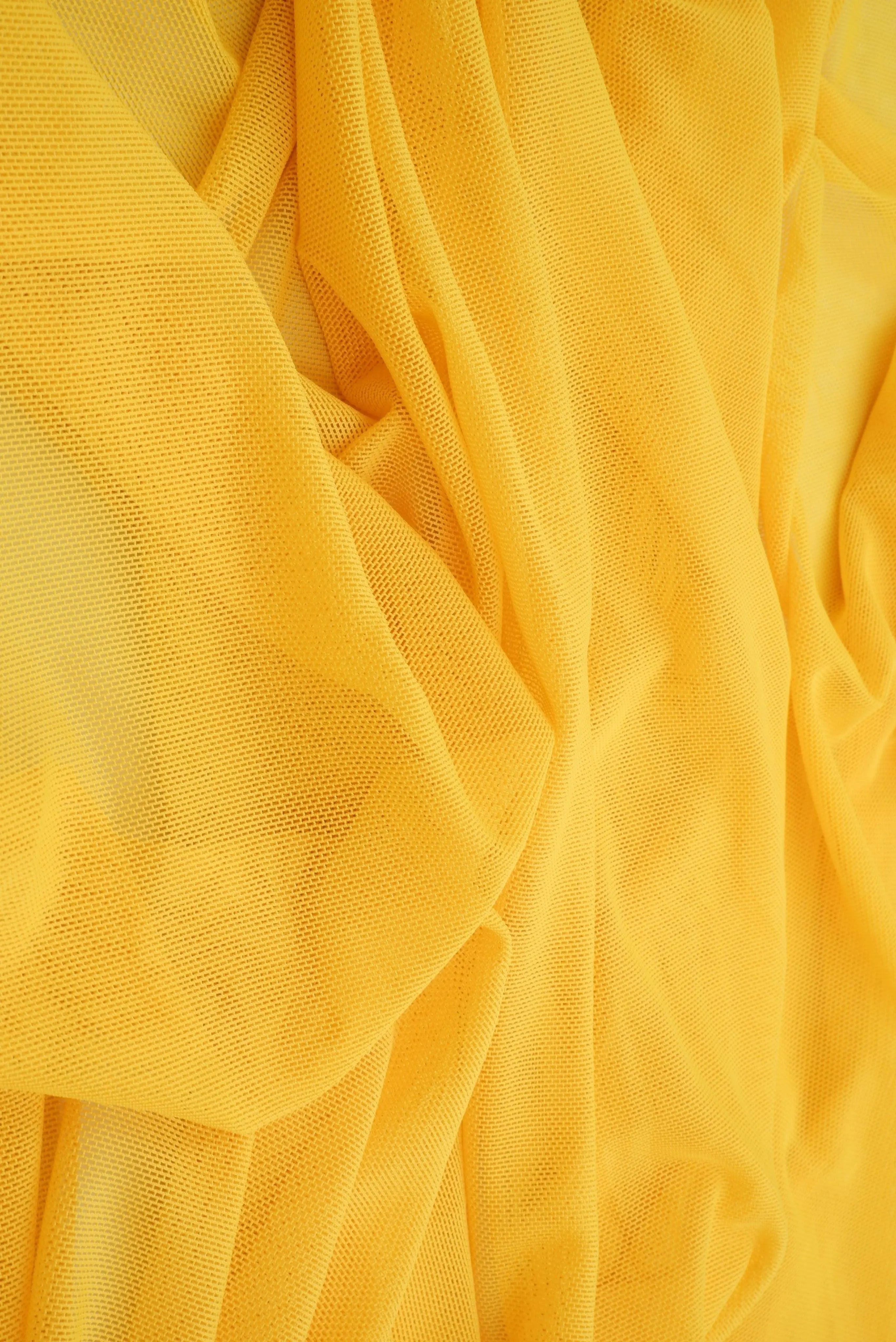 MESH-2000 DIJON MUSTARD-R BLOUSE BODYSUIT CAMI FLOCKING LOUNGEWEAR MESH MUSTARD NO-PRINT POLYESTER SOLID SPANDEX STRETCH TOPS TUNICS