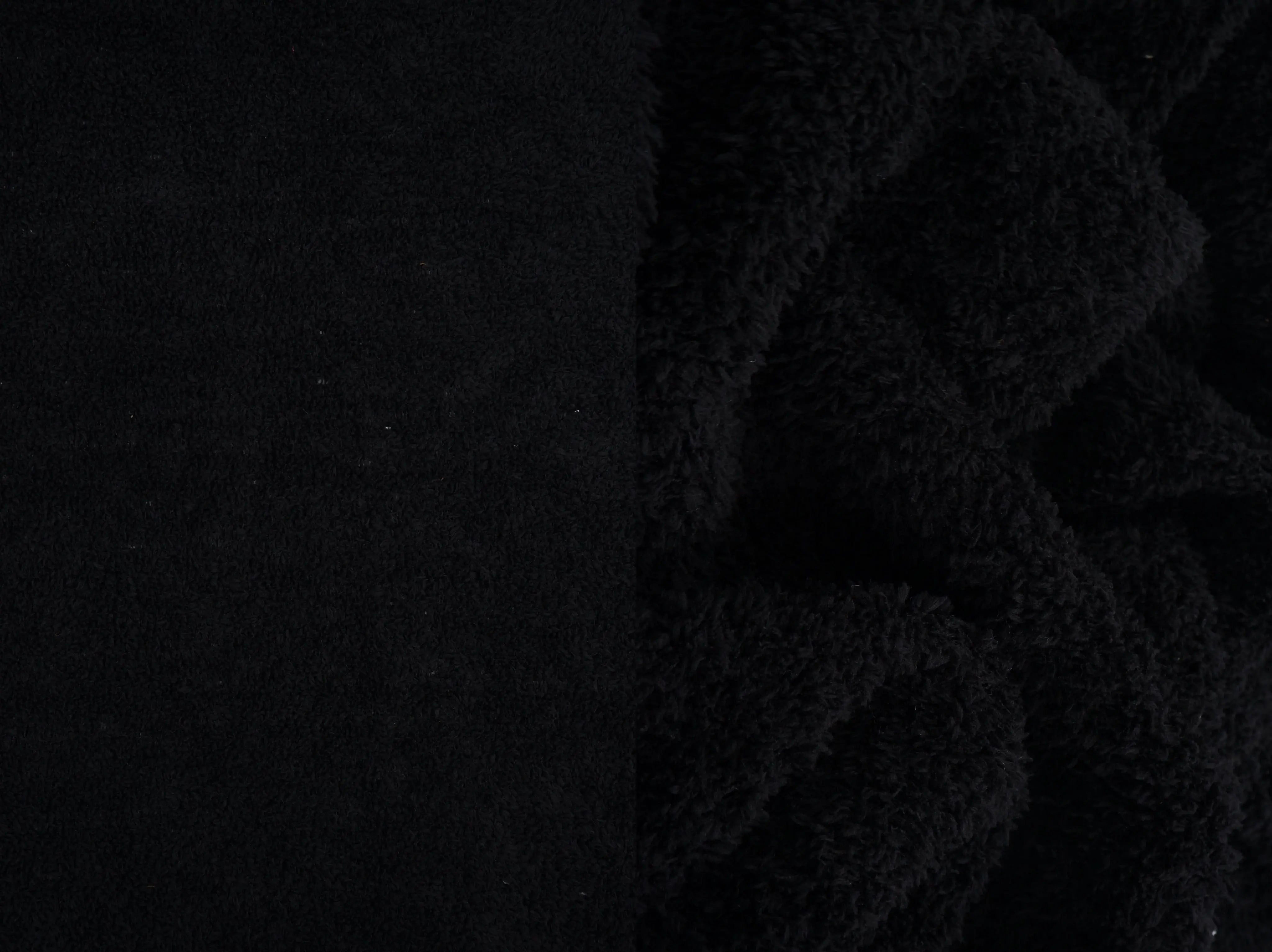 KNT4487 BLACK ACTIVEWEAR BLACK BOTTOMS KNIT LOUNGEWEAR NO-PRINT OUTERWEAR POLYESTER SOLID SPANDEX STRETCH SWEATER