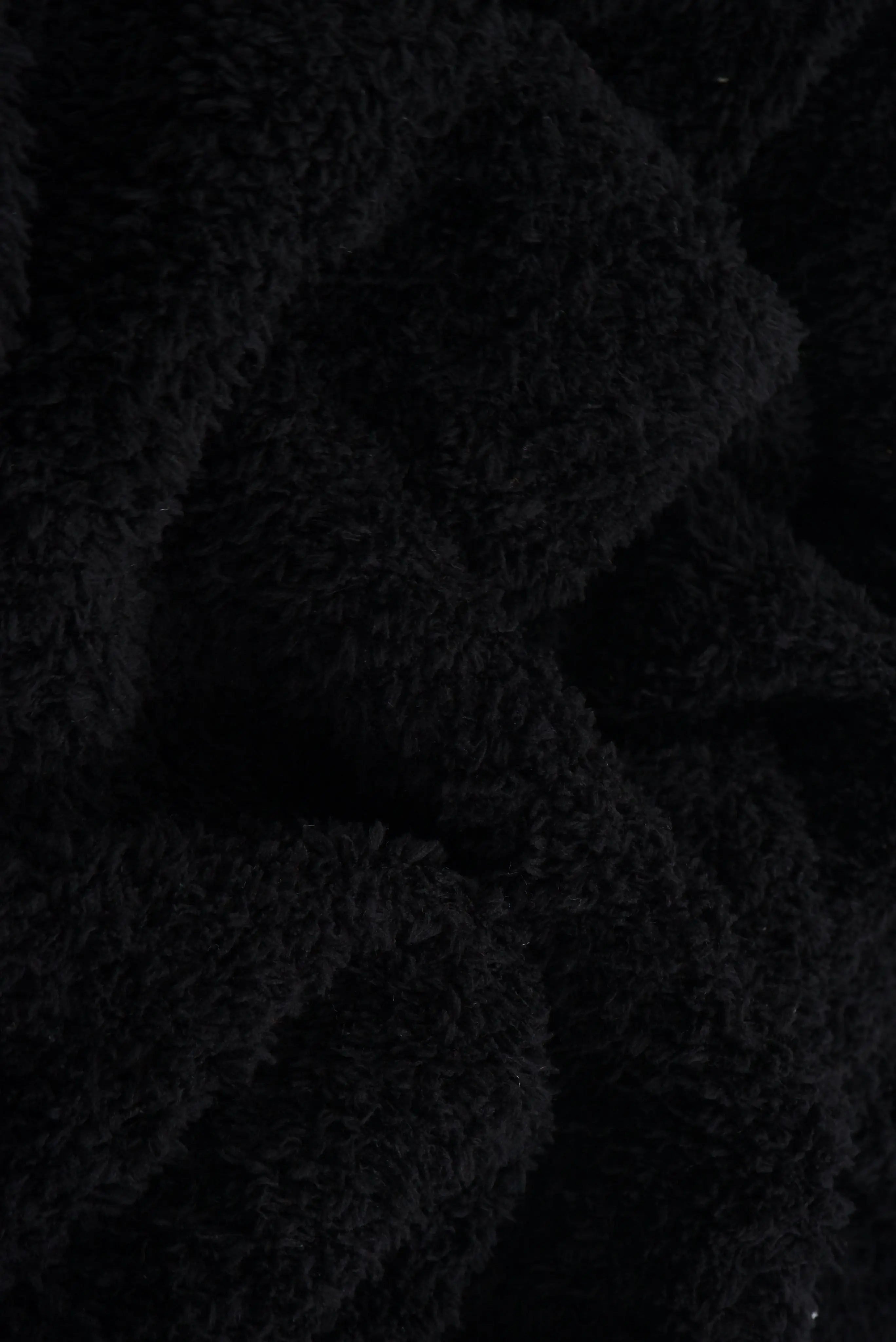 KNT4487 BLACK ACTIVEWEAR BLACK BOTTOMS KNIT LOUNGEWEAR NO-PRINT OUTERWEAR POLYESTER SOLID SPANDEX STRETCH SWEATER