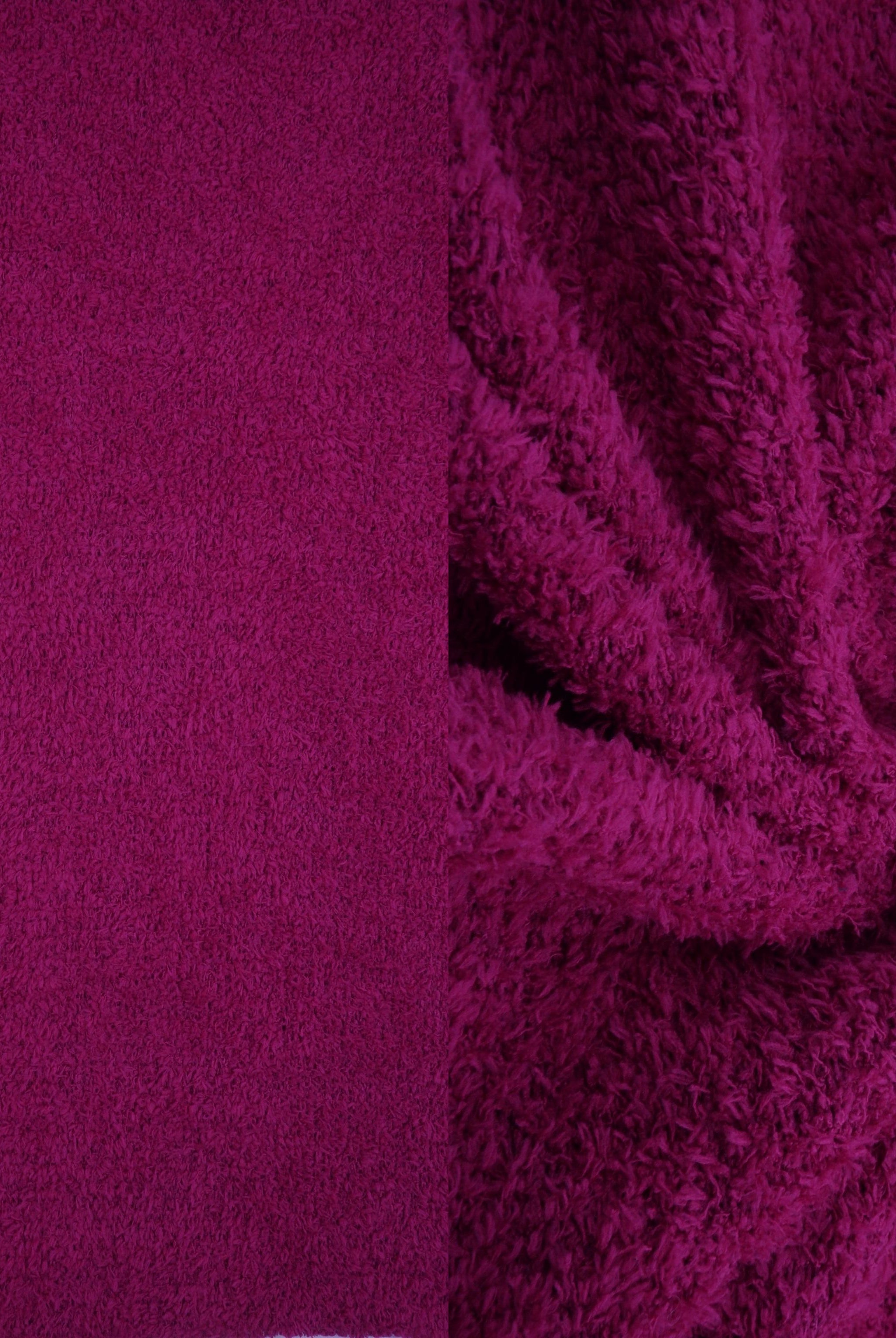 KNT4487 MAGENTA ACTIVEWEAR BOTTOMS KNIT LOUNGEWEAR MAGENTA NO-PRINT OUTERWEAR POLYESTER SOLID SPANDEX STRETCH SWEATER