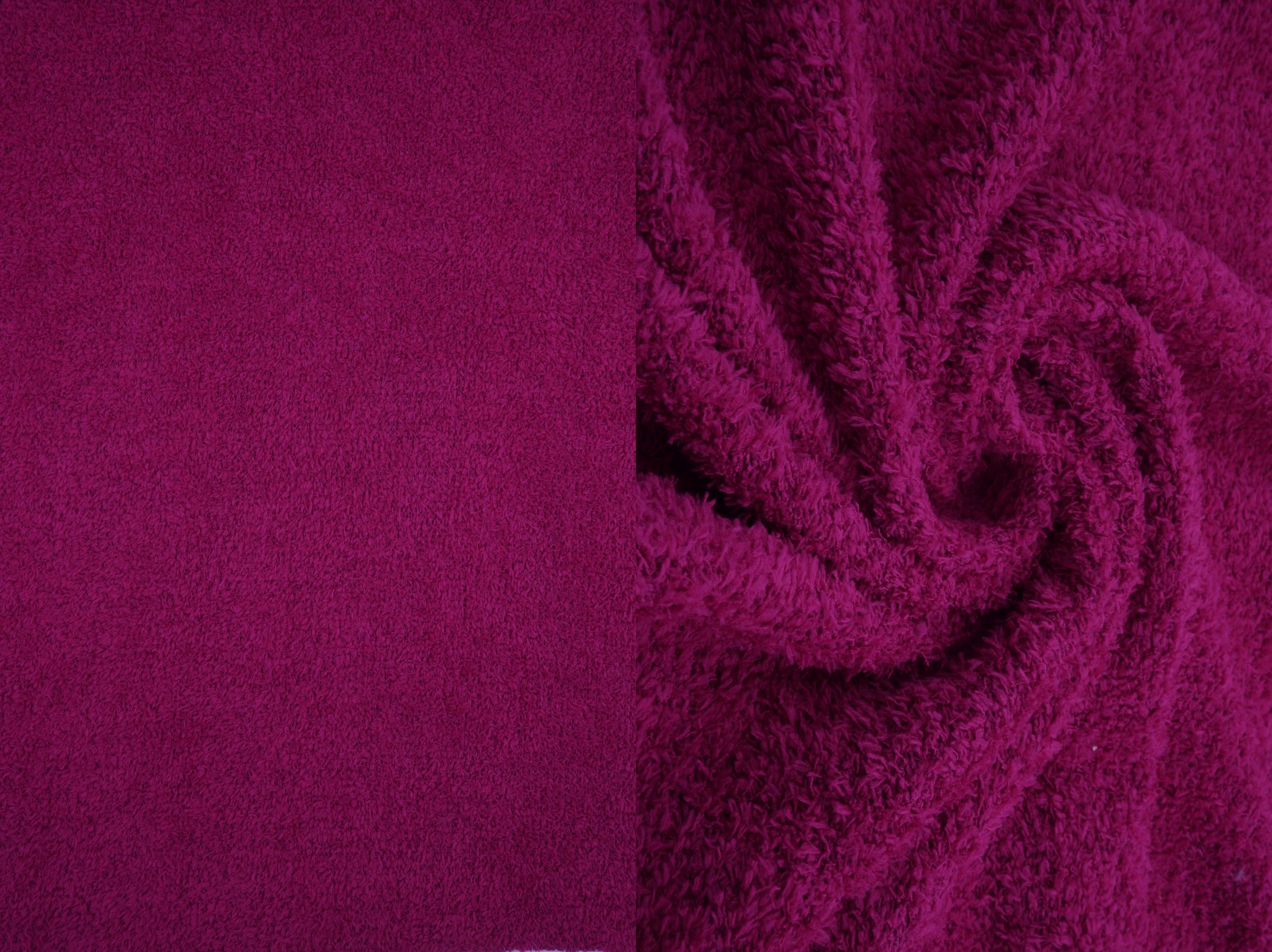 KNT4487 MAGENTA ACTIVEWEAR BOTTOMS KNIT LOUNGEWEAR MAGENTA NO-PRINT OUTERWEAR POLYESTER SOLID SPANDEX STRETCH SWEATER