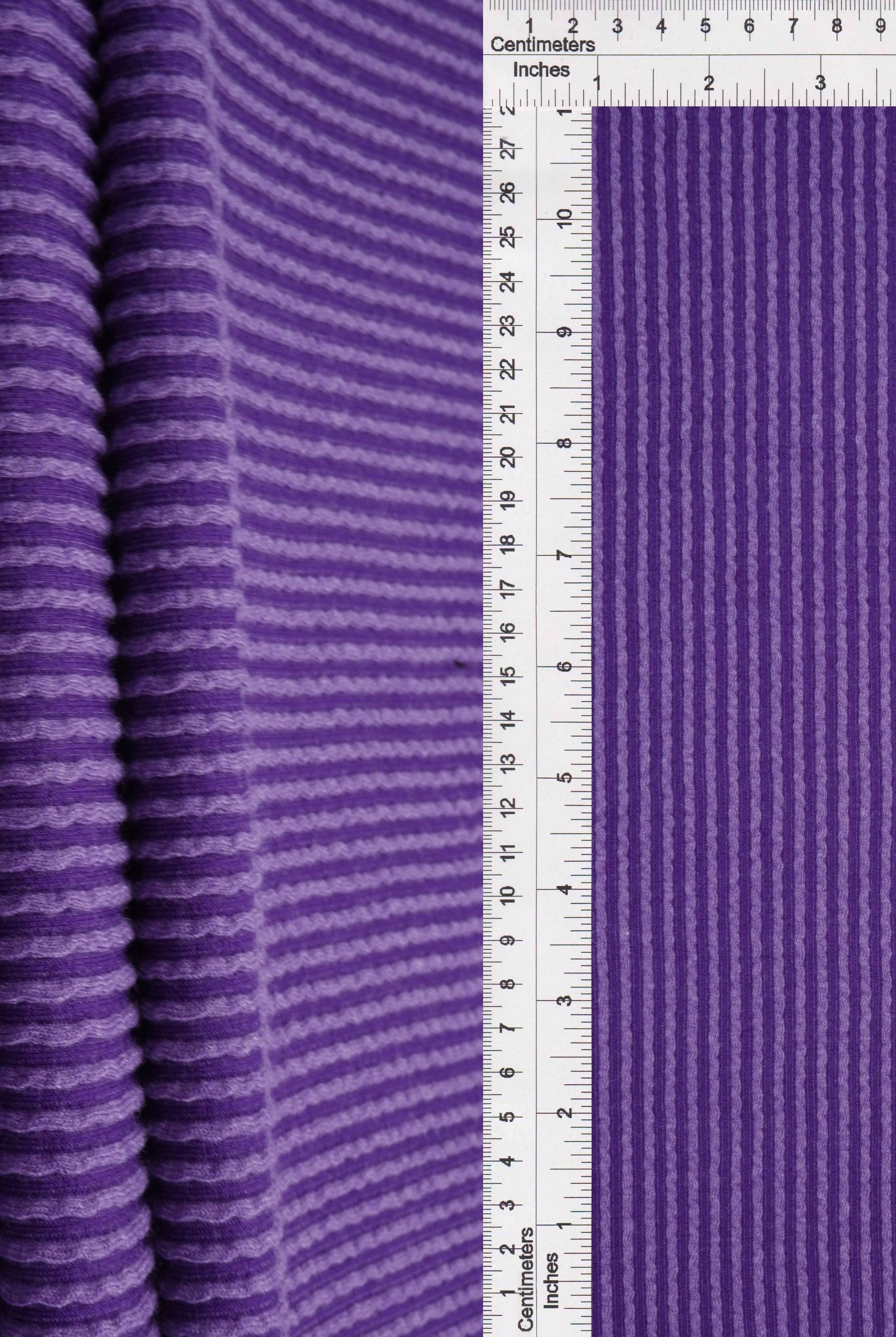 Jacquard Double Knit Rib Stretch Fabric - KNT4463