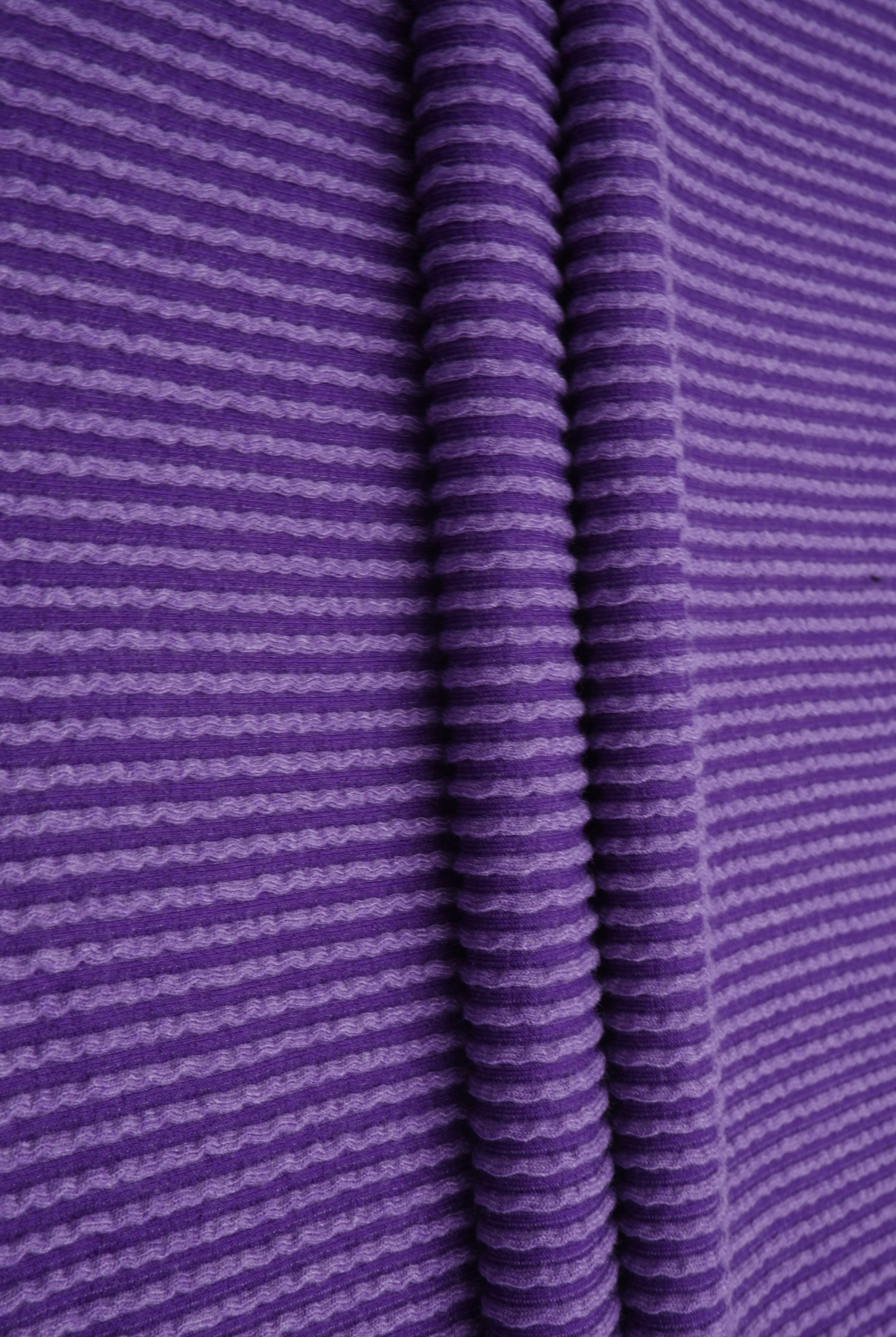 Jacquard Double Knit Rib Stretch Fabric - KNT4463