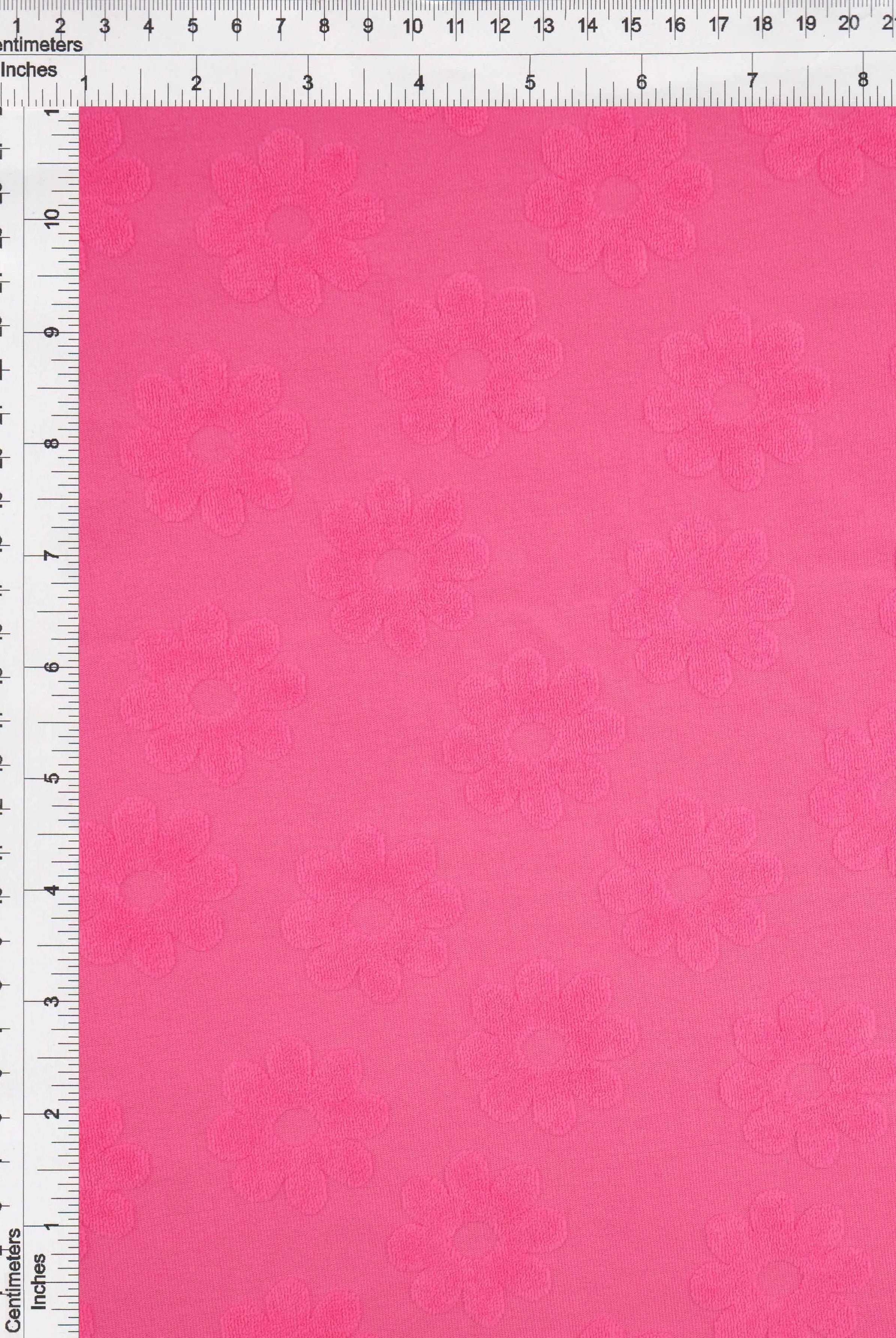 JACQ-4480 PINK BOTTOMS DAISY FLOWER DRESS GEOMETRIC JACQUARD KNIT LIVERPOOL OUTERWEAR PANTS POLYESTER SKIRTS SOLID SPANDEX STRETCH SWEATER TOPS