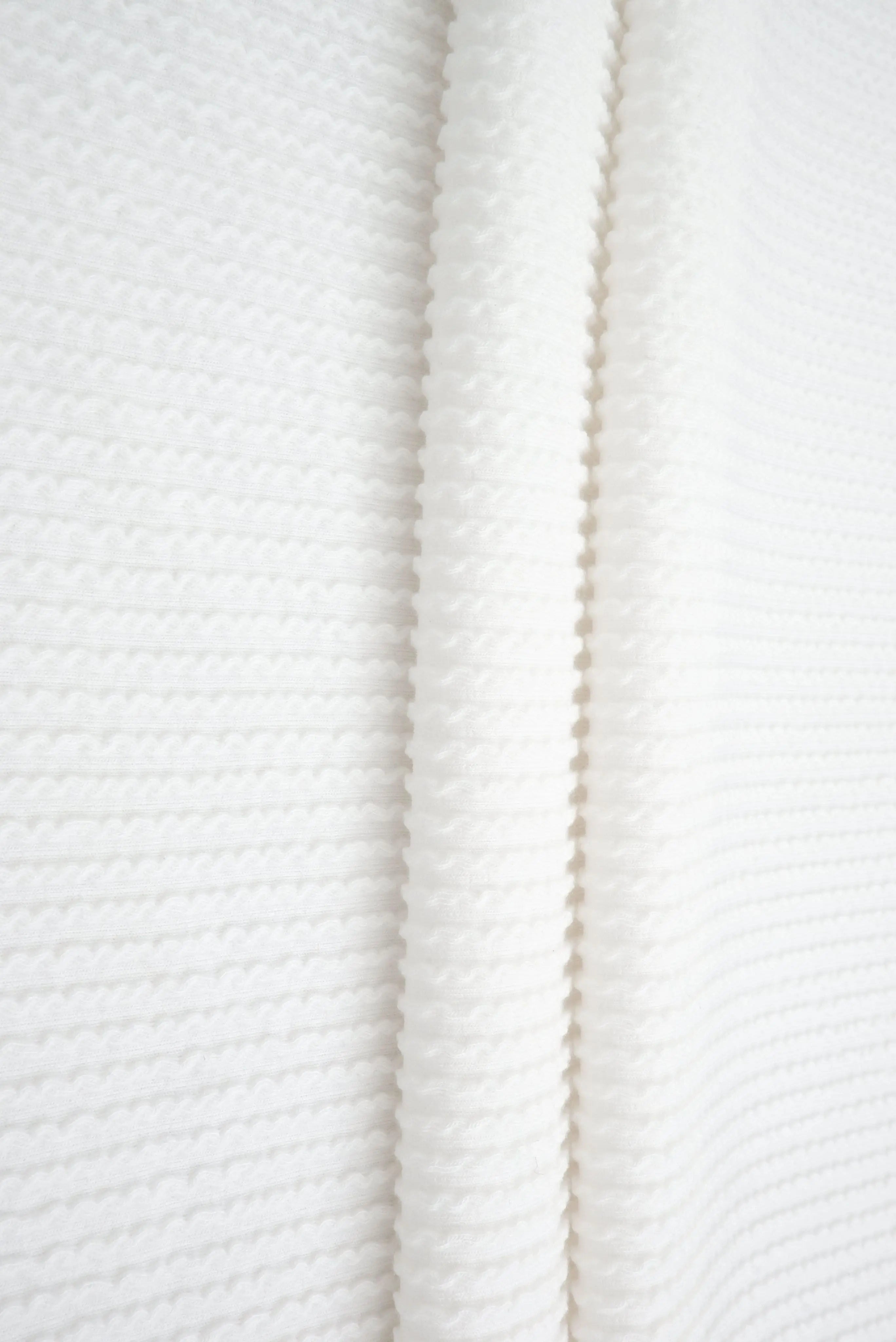 KNT4463 IVORY BODYSUIT BOTTOMS CAMI CREAM DOUBLE KNIT DRESS IVORY JACQUARD LOUNGEWEAR NO-PRINT PANTS POLYESTER RAYON RIB SOLID SPANDEX STRETCH SWEATER T-SHIRT URBAN WHITE