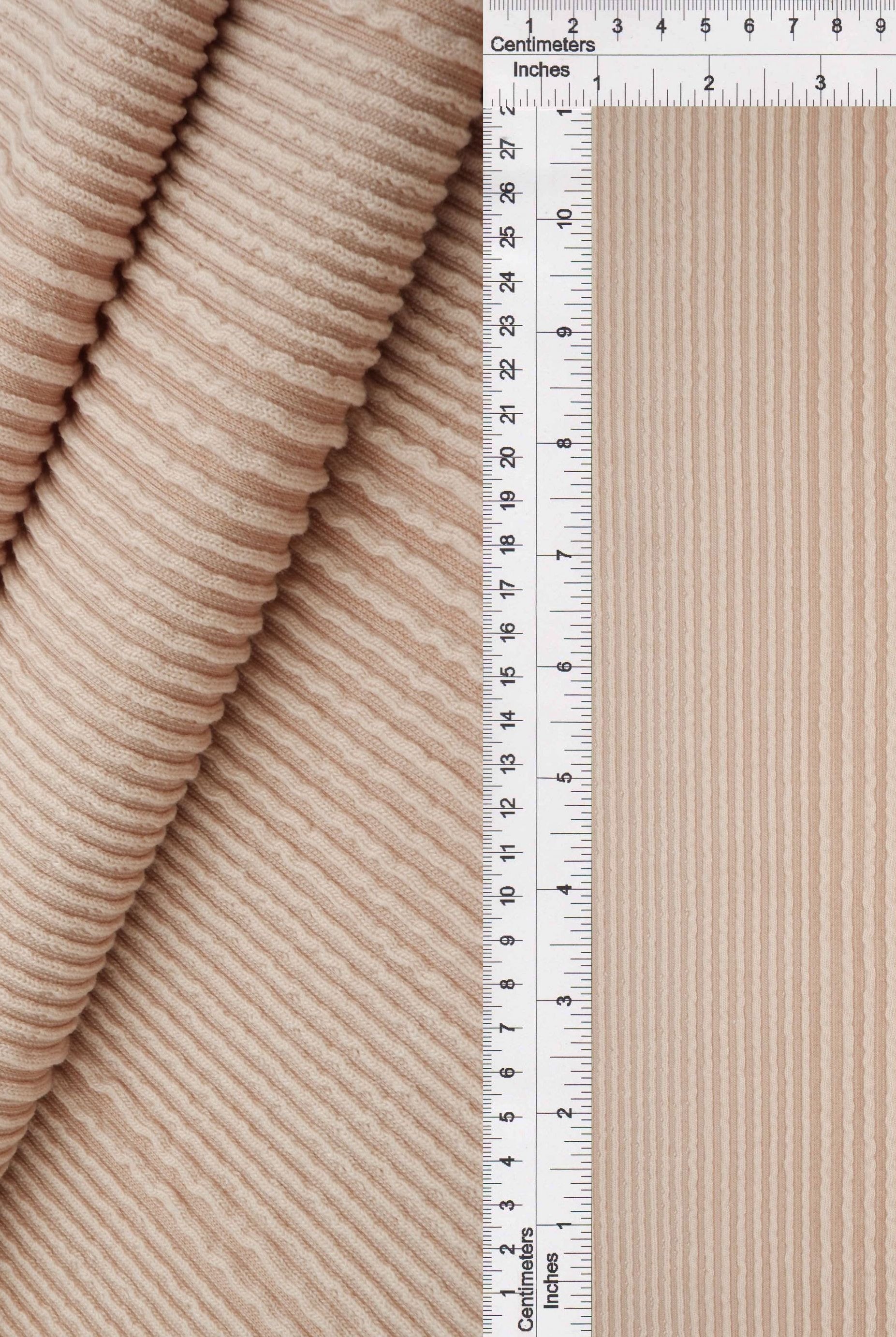 KNT4495 TAUPE ACTIVEWEAR BODYSUIT BOTTOMS DRESS JACQUARD KNIT NO-PRINT POLYESTER RAYON RIB SOLID-B SPANDEX STRETCH SWEATER TOPS URBAN VARIEGATED