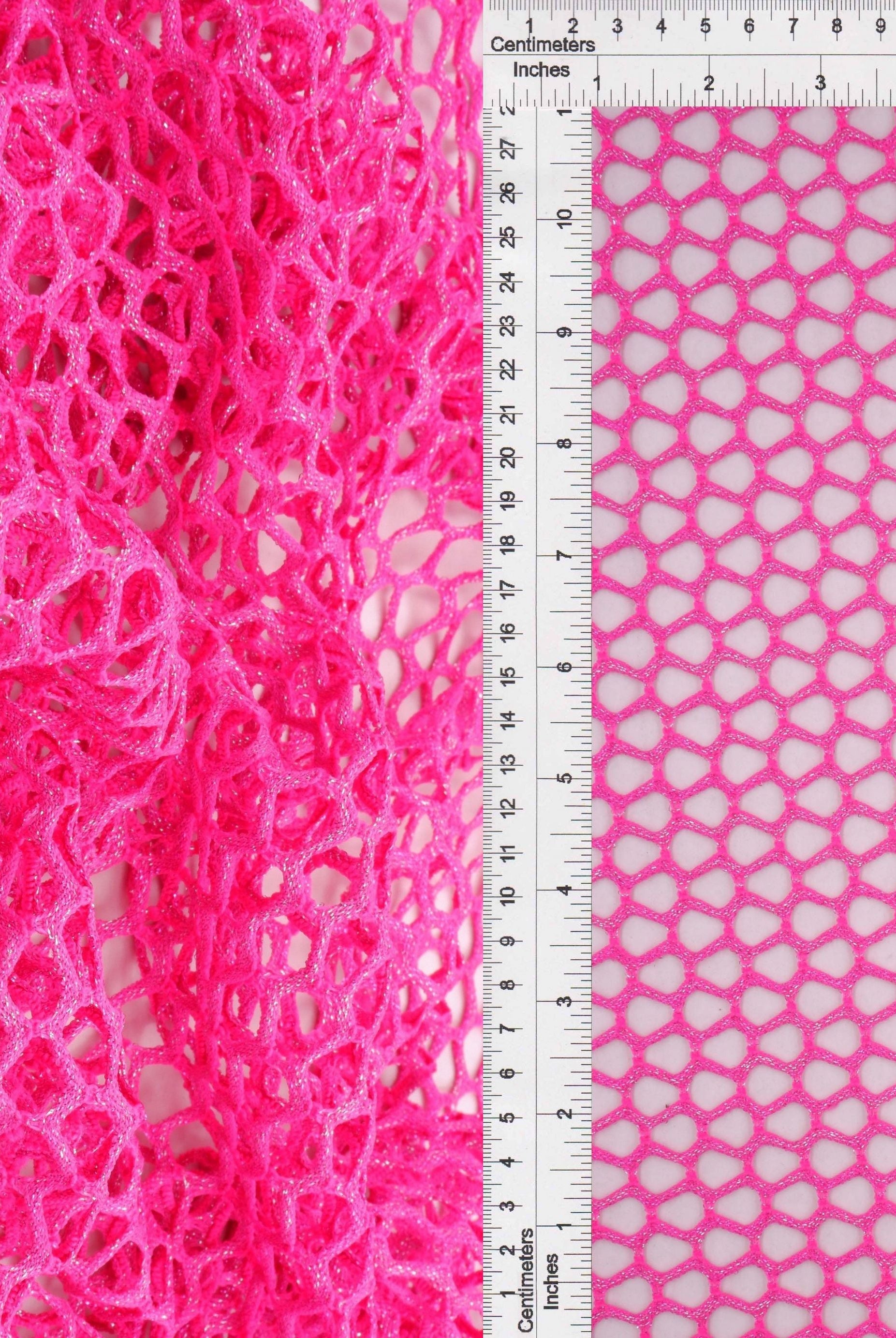 Lurex Fishnet Mesh Stretch Fabric - MESH-4467