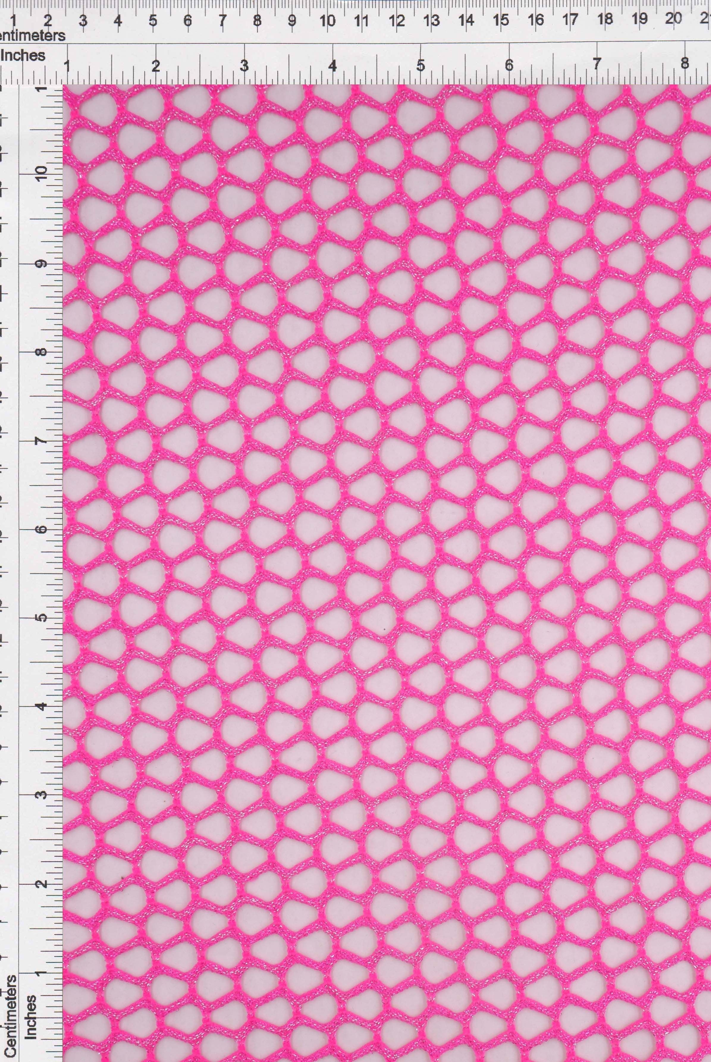 Lurex Fishnet Mesh Stretch Fabric - MESH-4467