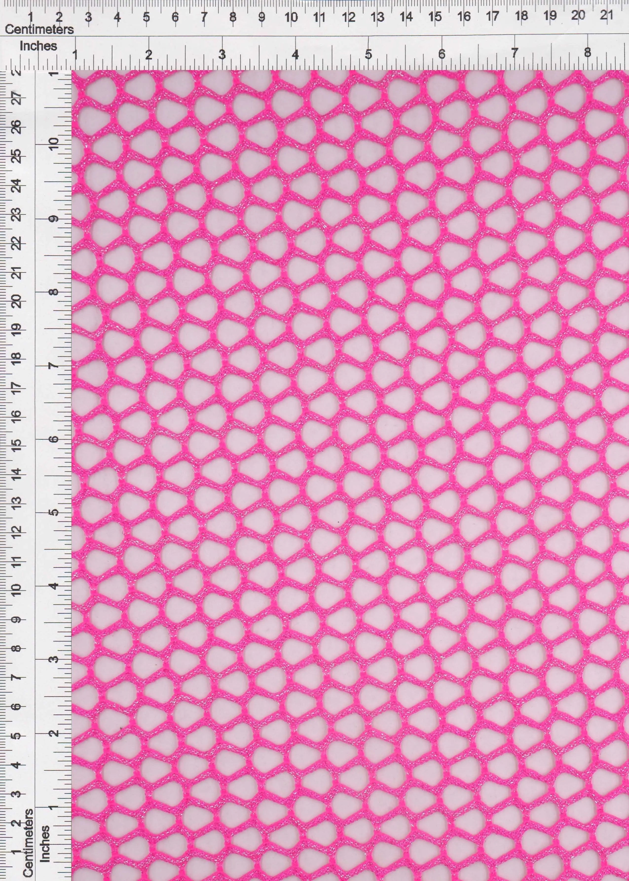 MESH-4467 FUCHSIA BLOUSE BODYSUIT CAMI FLOCKING FUSCHIA LOUNGEWEAR LUREX MESH NO-PRINT POLYESTER SOLID SPANDEX STRETCH TOPS TUNICS