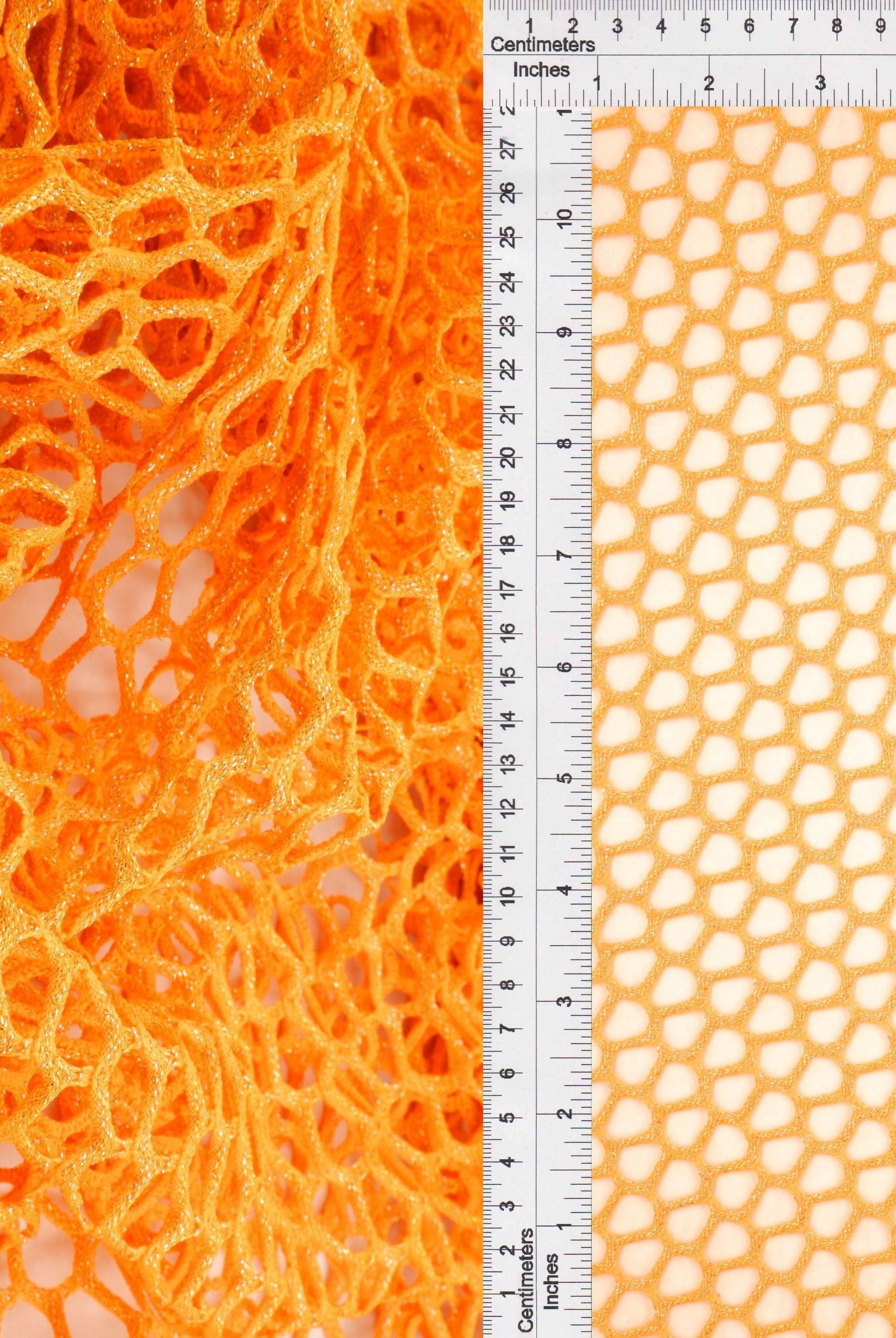 Lurex Fishnet Mesh Stretch Fabric - MESH-4467