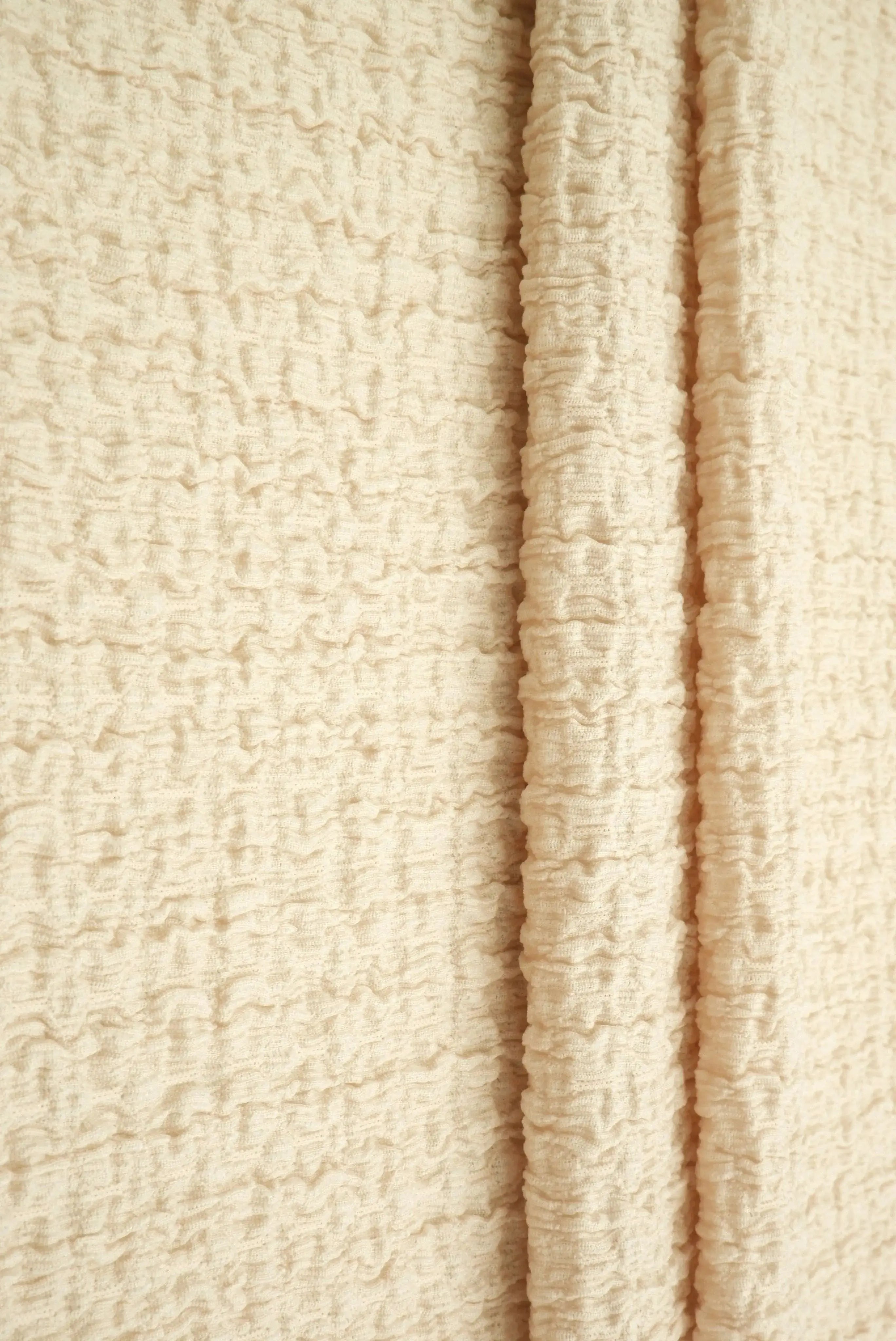 Waffle Crepe Solid Knit Fabric - CRP4501