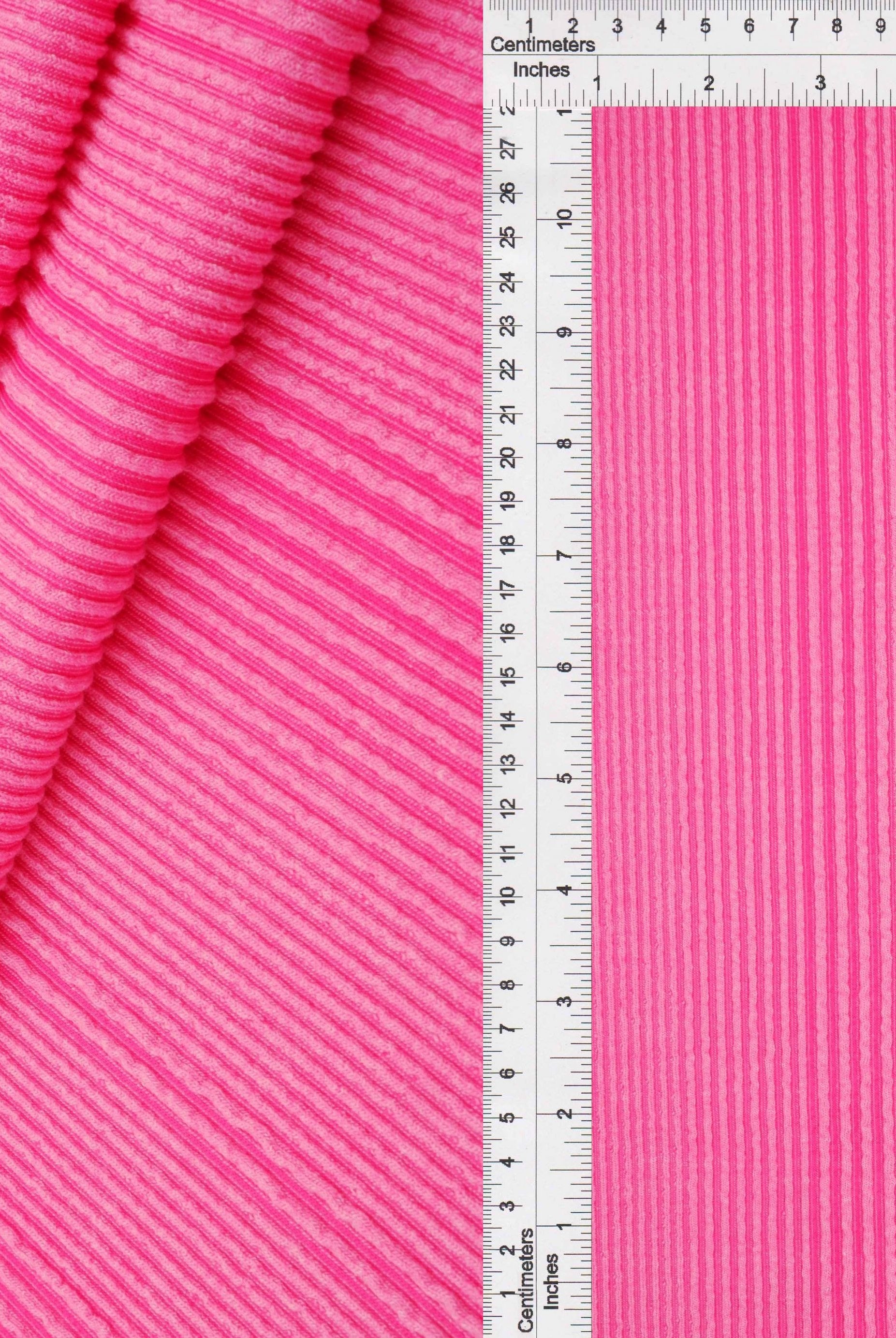 KNT4495 PINK HOT ACTIVEWEAR BODYSUIT BOTTOMS DRESS JACQUARD KNIT NO-PRINT POLYESTER RAYON RIB SOLID-B SPANDEX STRETCH SWEATER TOPS URBAN VARIEGATED