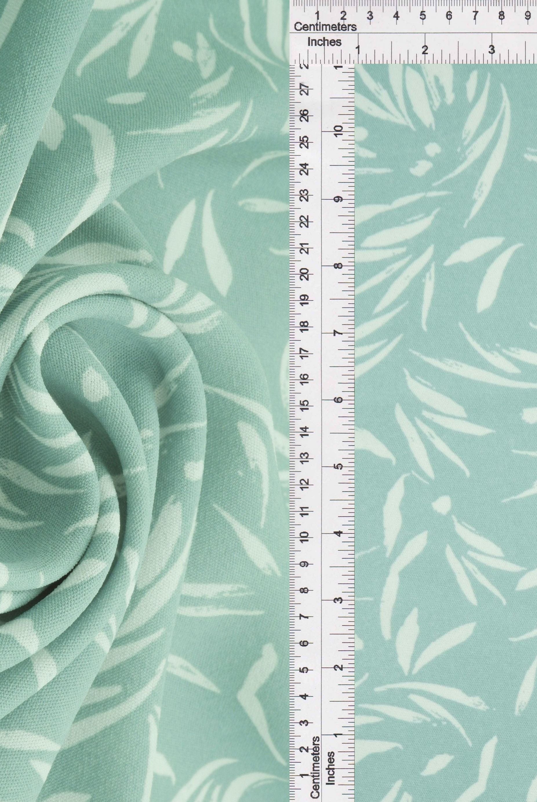 Airflow Leaf Print Cey Fabric - POP4178-MS11090