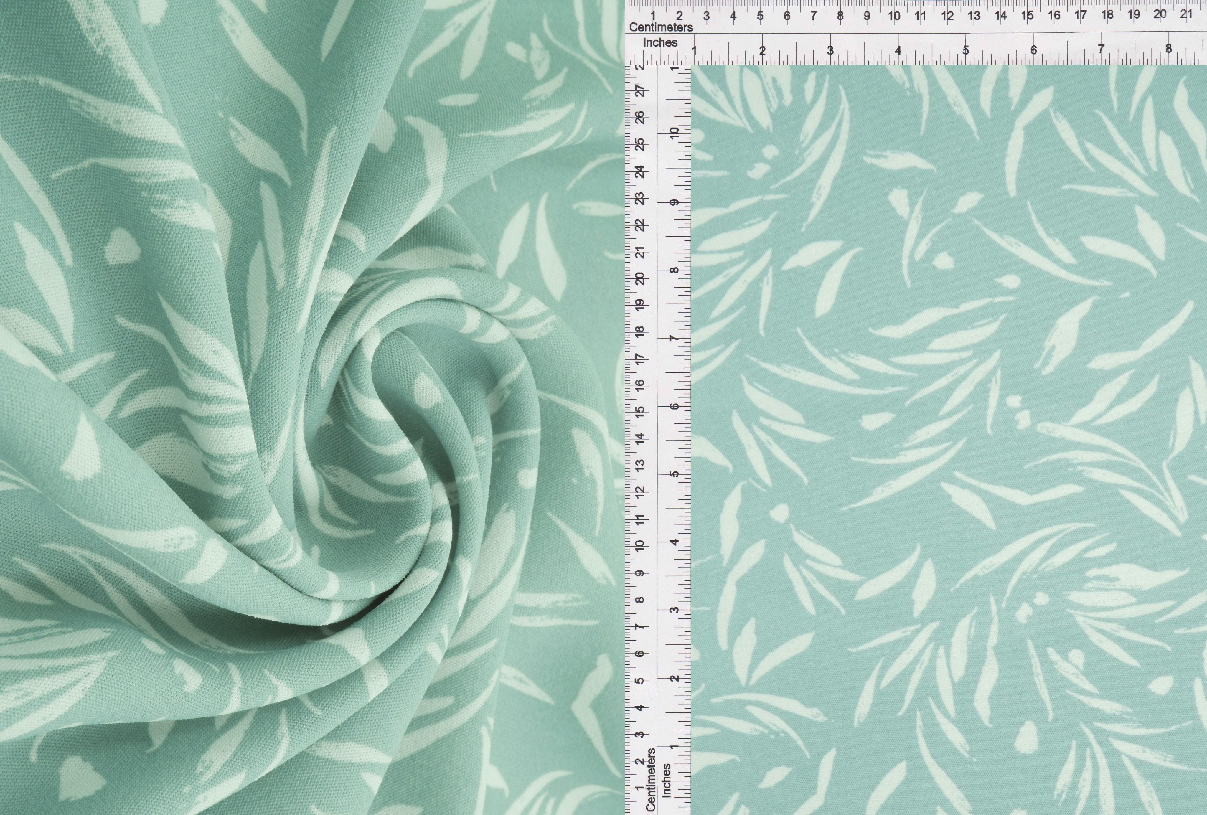 Airflow Leaf Print Cey Fabric - POP4178-MS11090
