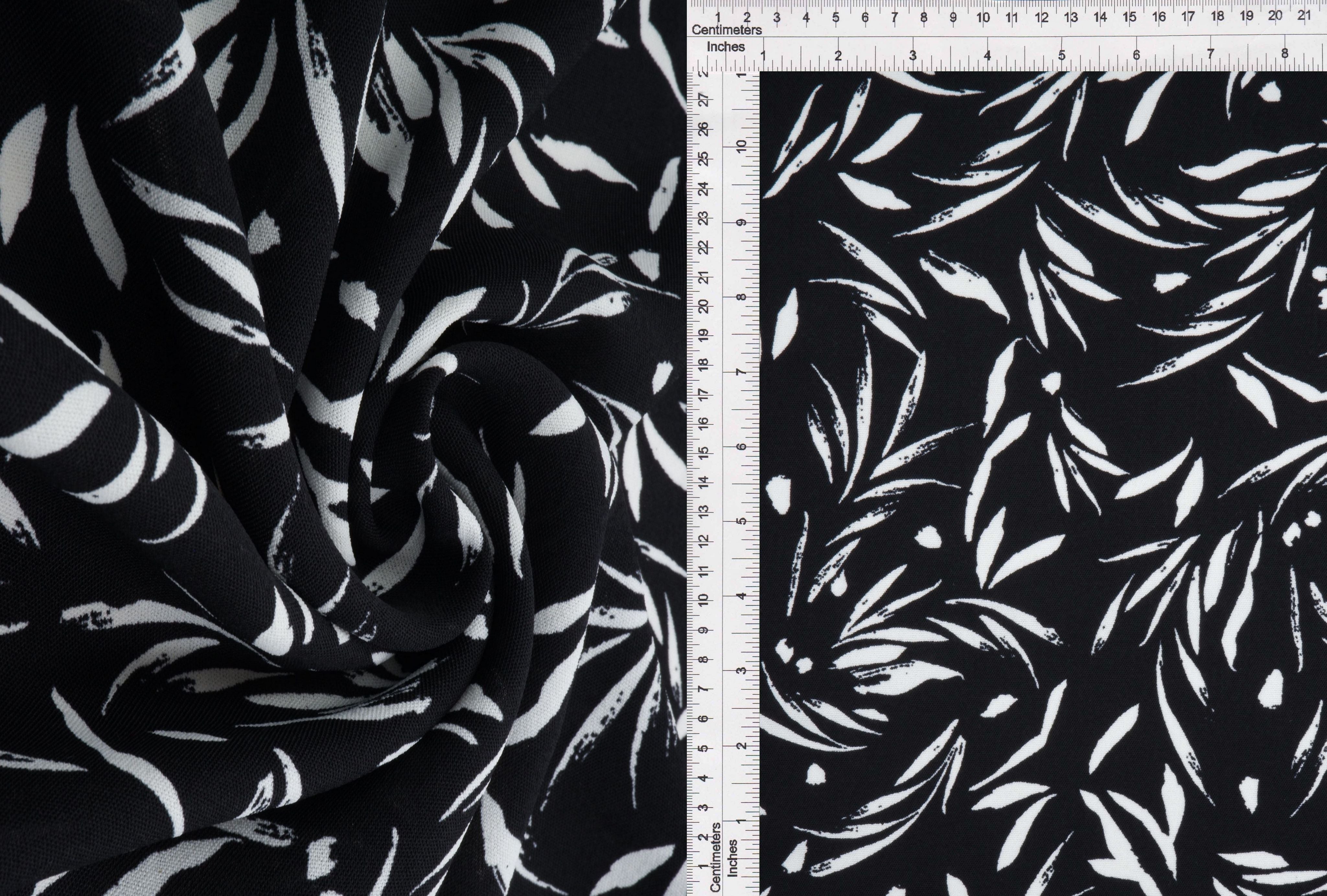 Airflow Leaf Print Cey Fabric - POP4178-MS11090