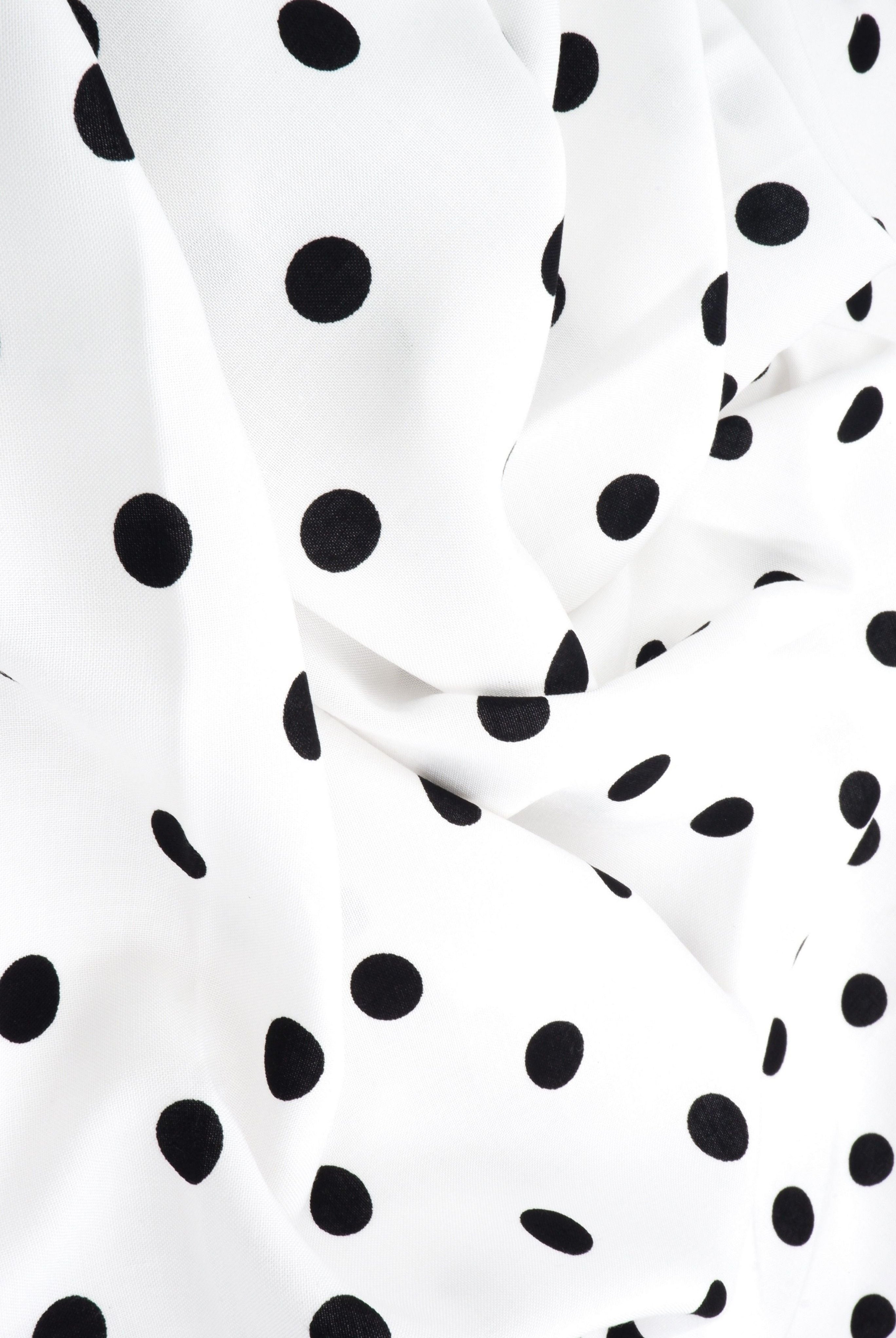 Rayon Challis Polka Dot Print - POP948-SE90548