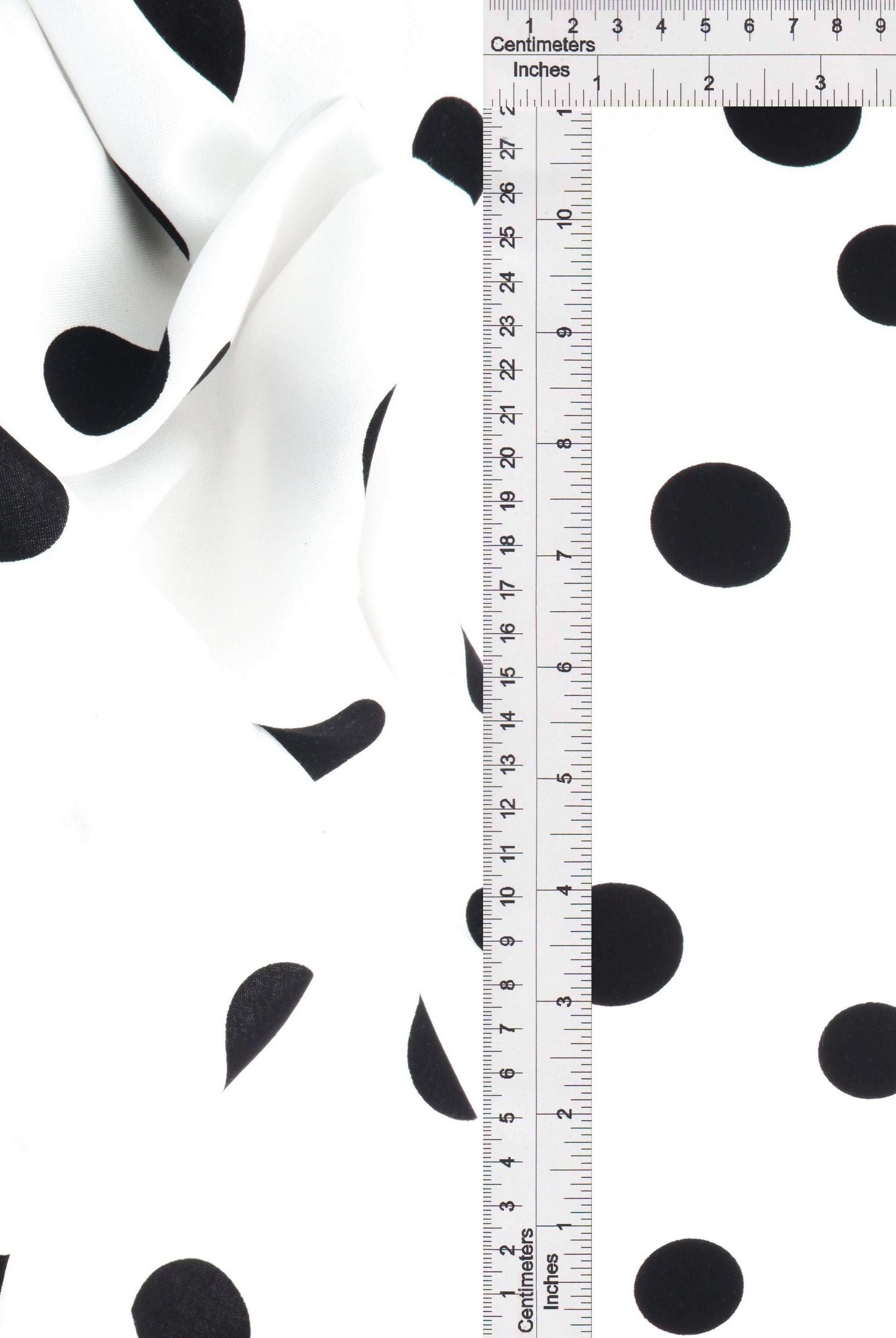 Rayon Challis Polka Dot Print - POP948-MS11094