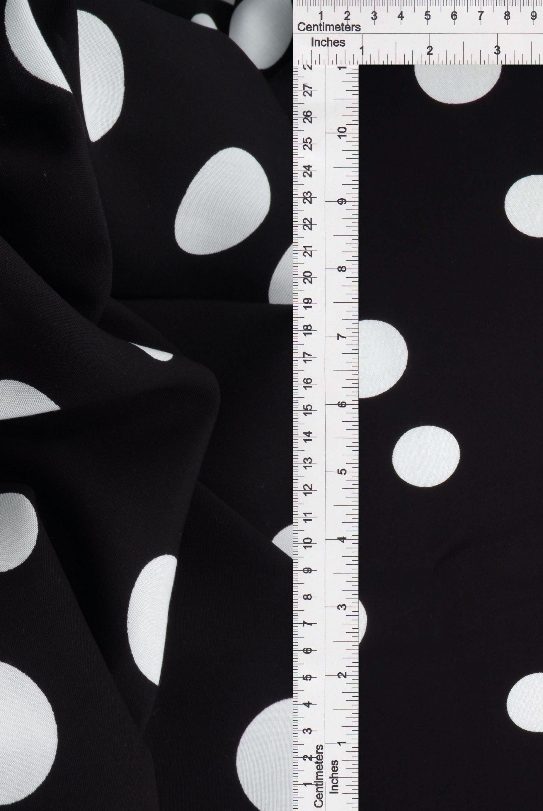 Rayon Challis Polka Dot Print - POP948-MS11094