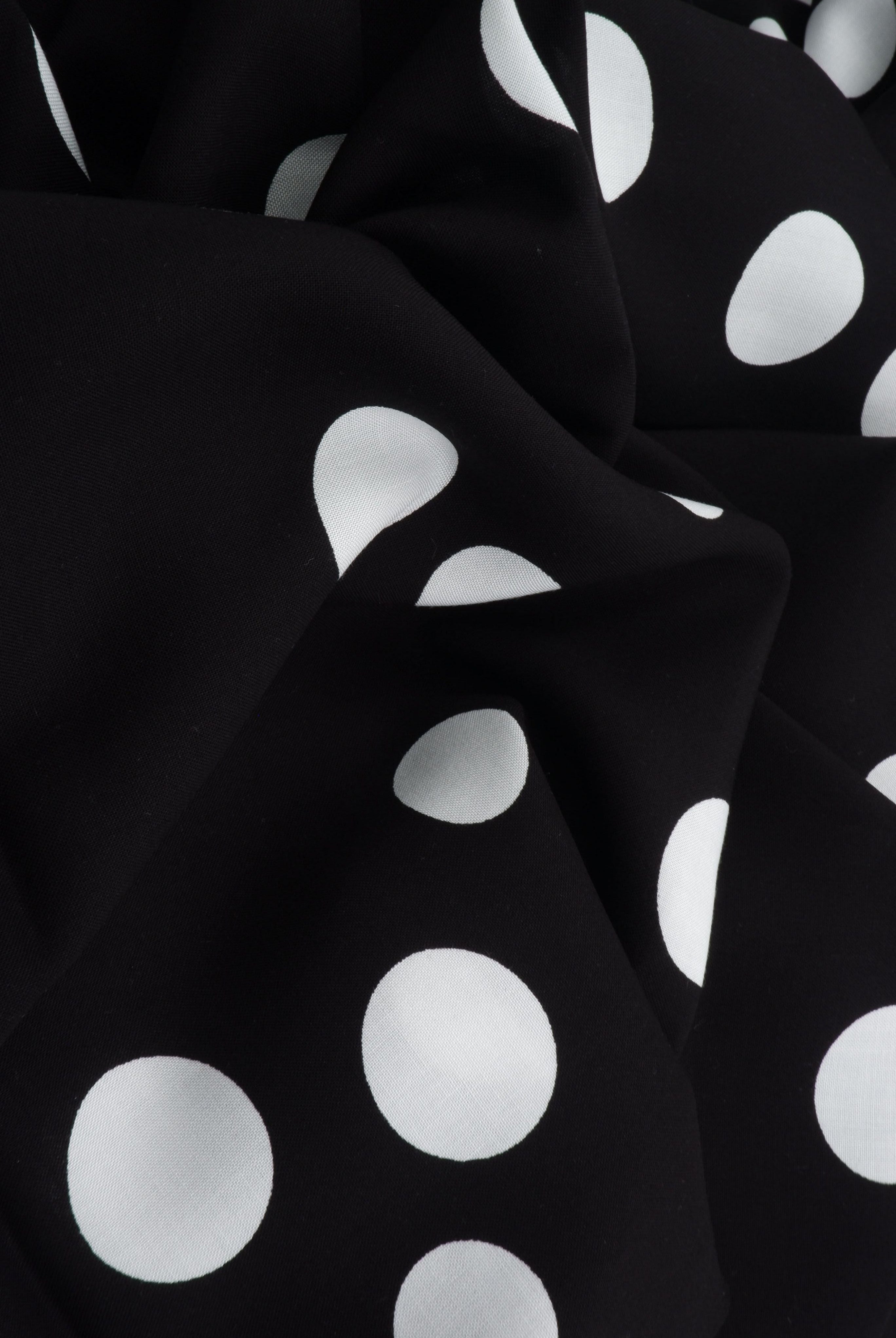 Rayon Challis Polka Dot Print - POP948-MS11094