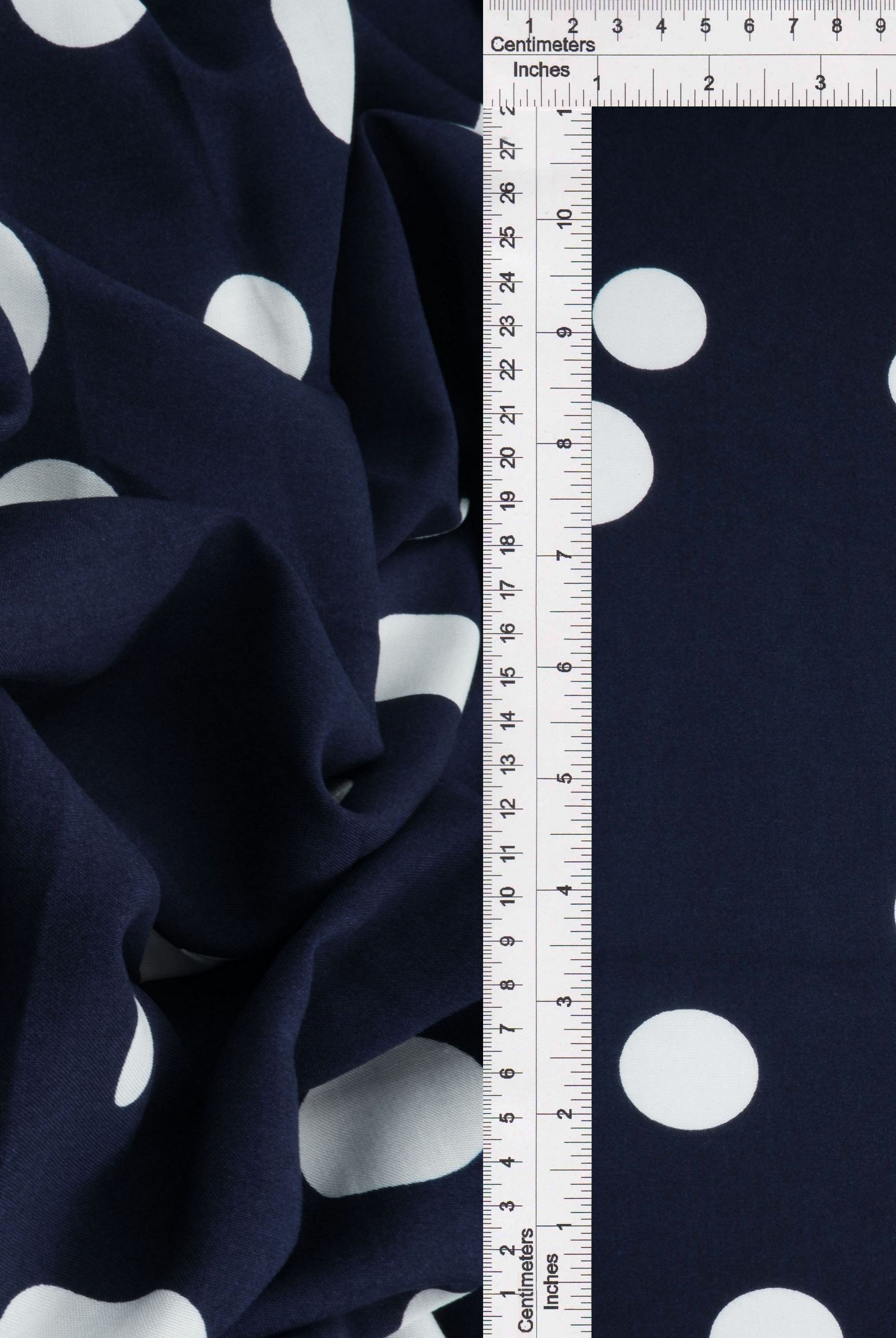 POP948-MS11094 NAVY/IVORY BLACK BLOUSE BLUE BOTTOMS CAMI CHALLIS DOT DRESS IVORY NAVY PANTS PRINT RAYON SKIRTS TOPS WOVEN