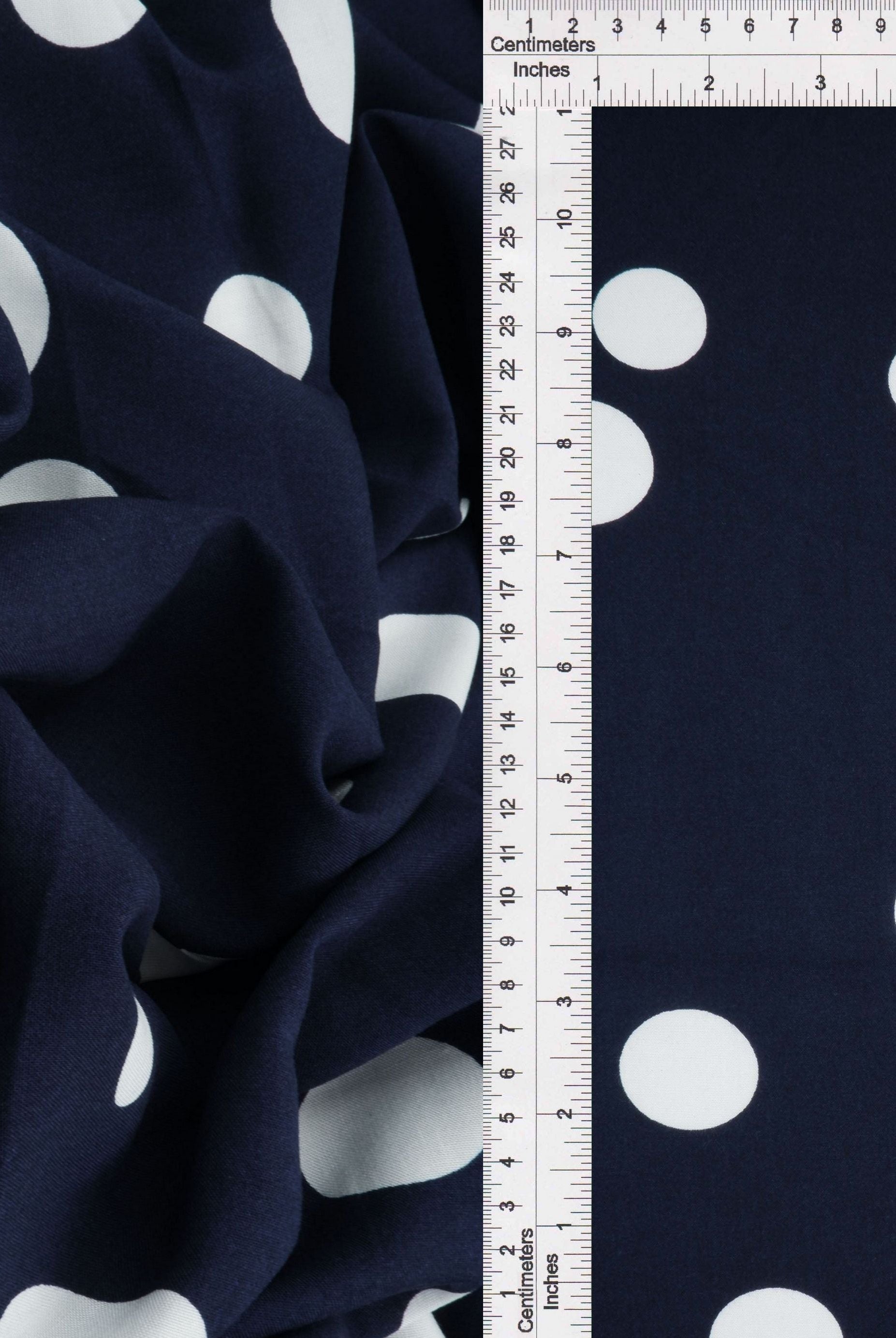 Rayon Challis Polka Dot Print - POP948-MS11094